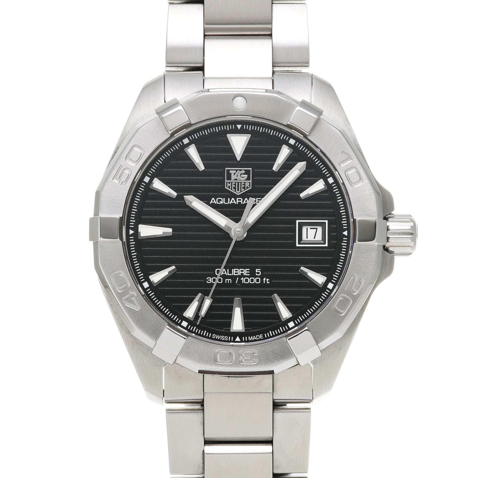 タグ ホイヤー / TAG HEUER アクアレーサー キャリバー5 WAY2110.BA0928 ブラック メンズ 時計 【中古】【wristwatch】