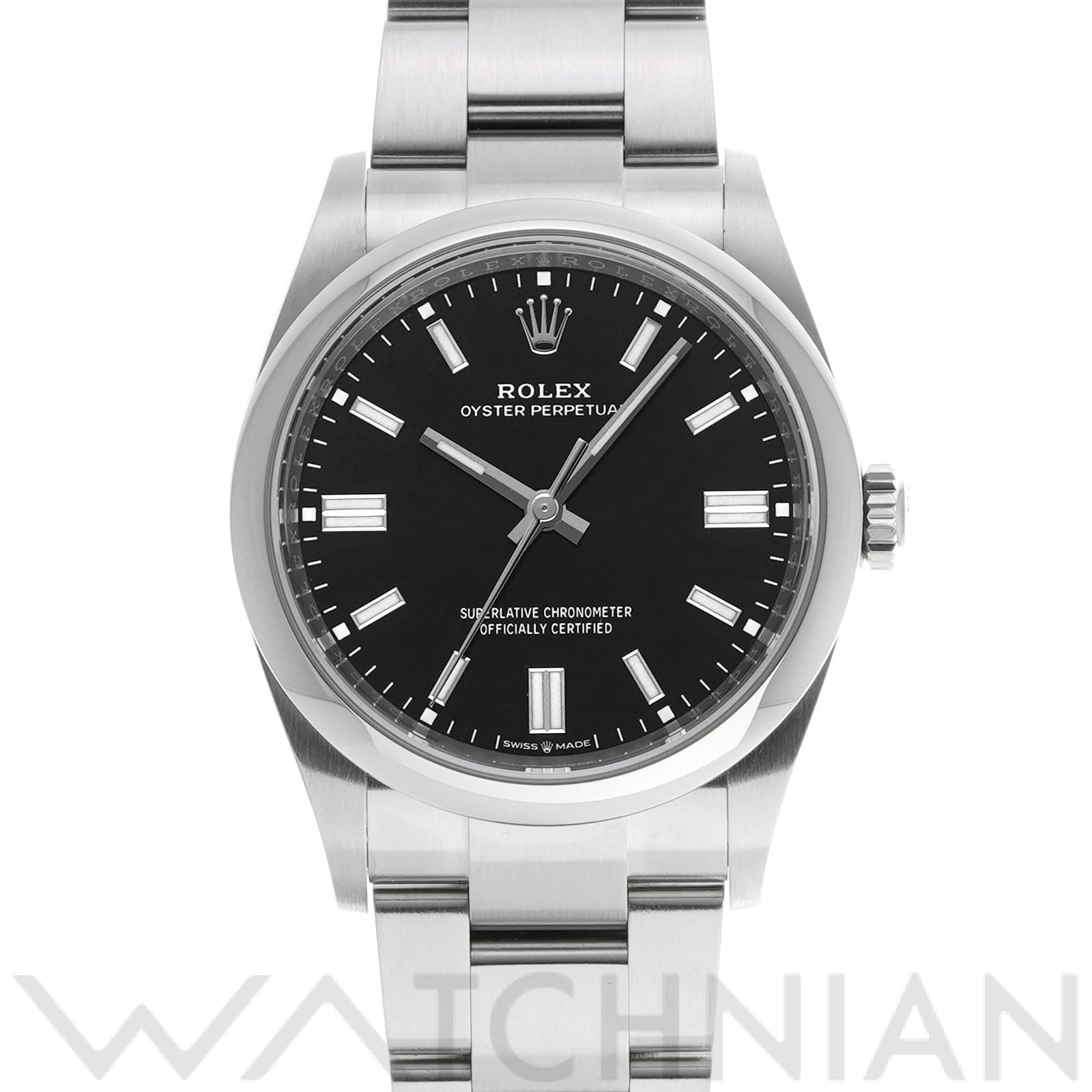 ロレックス オイスターパーペチュアル 36 126000 ブライトブラック メンズ 時計 【中古】【wristwatch】