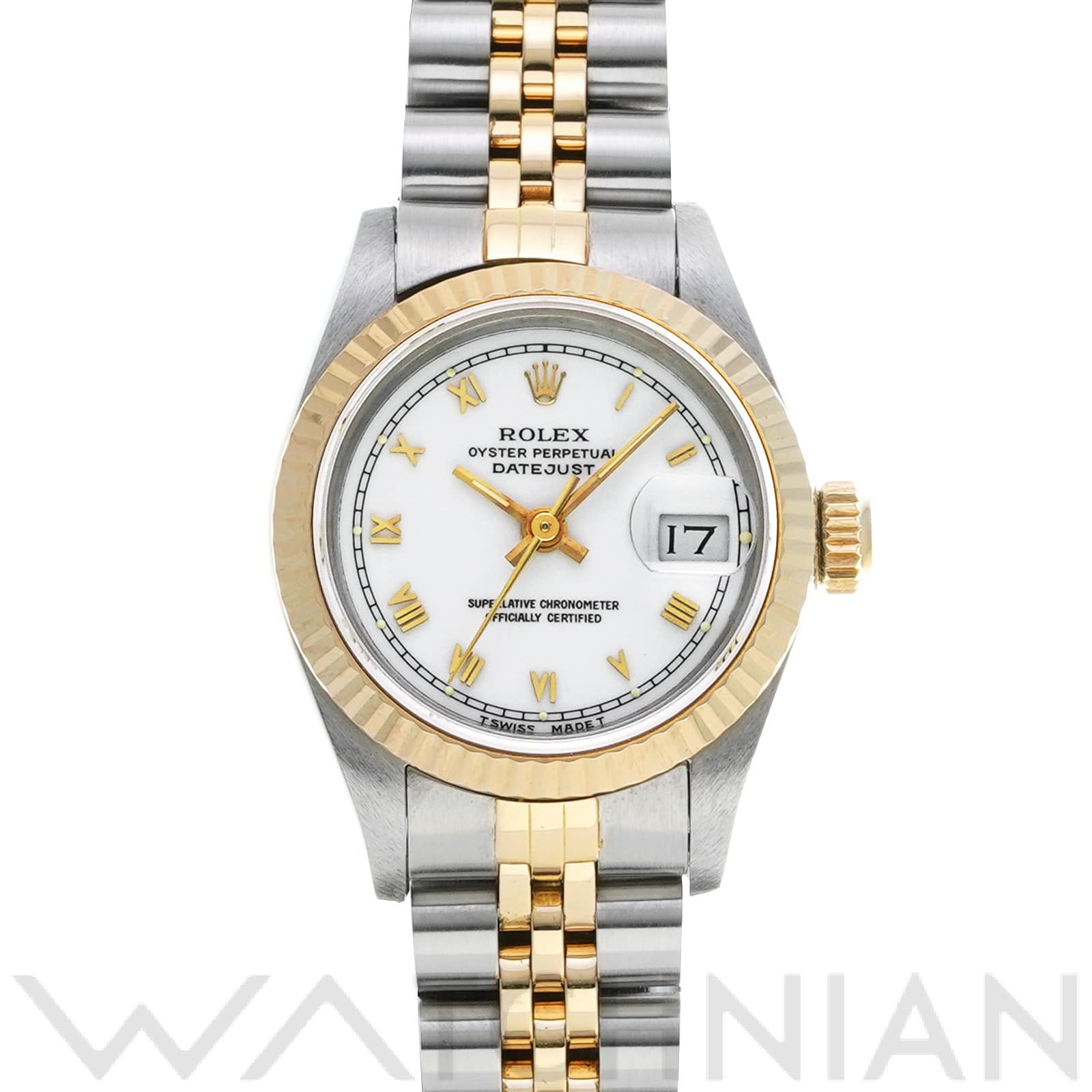 ロレックス デイトジャスト 69173 ホワイト レディース 時計 【中古】【wristwatch】