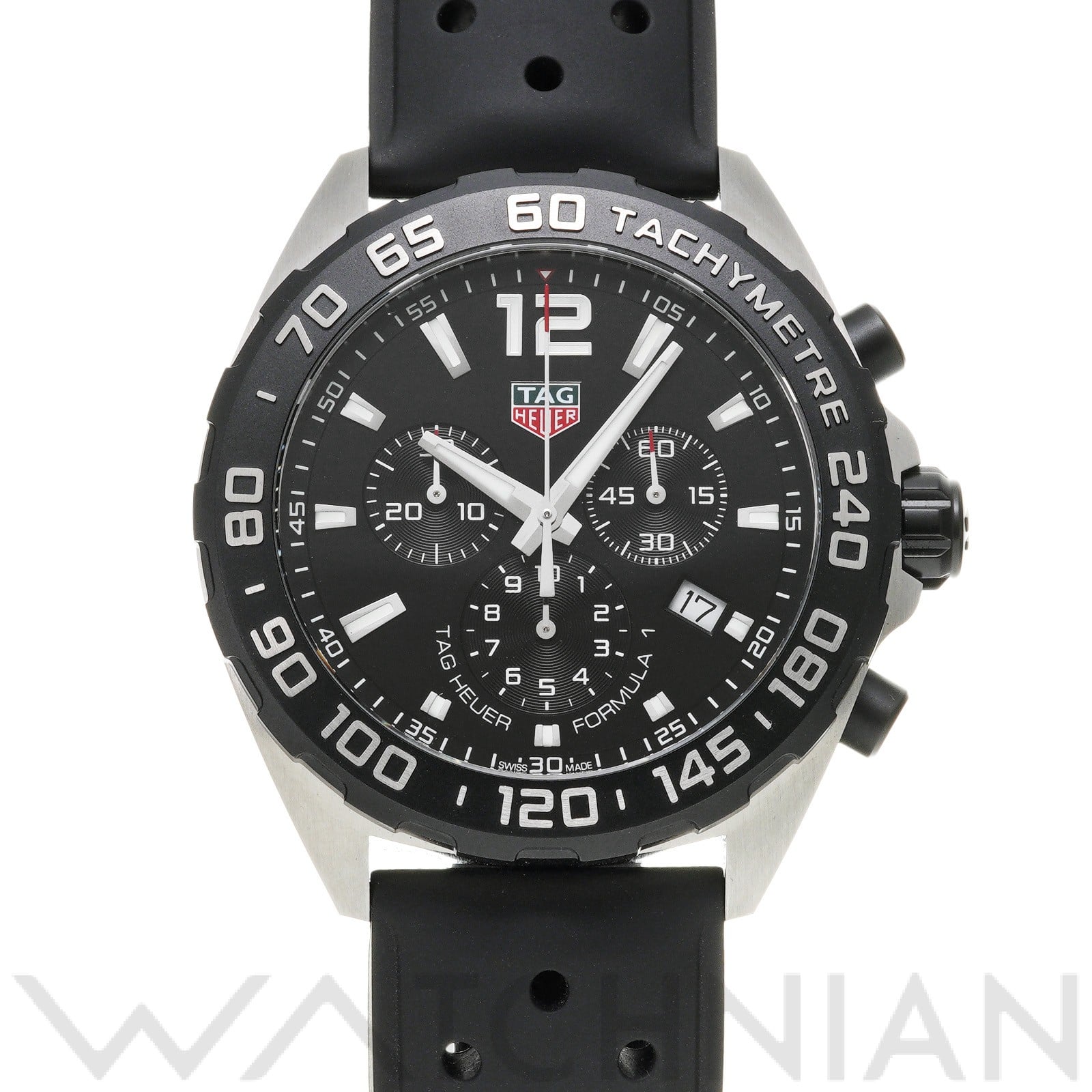 フォーミュラ1 クォーツ クロノグラフ CAZ1010.FT8024 ブラック タグホイヤー TAG HEUER メンズ 【中古】