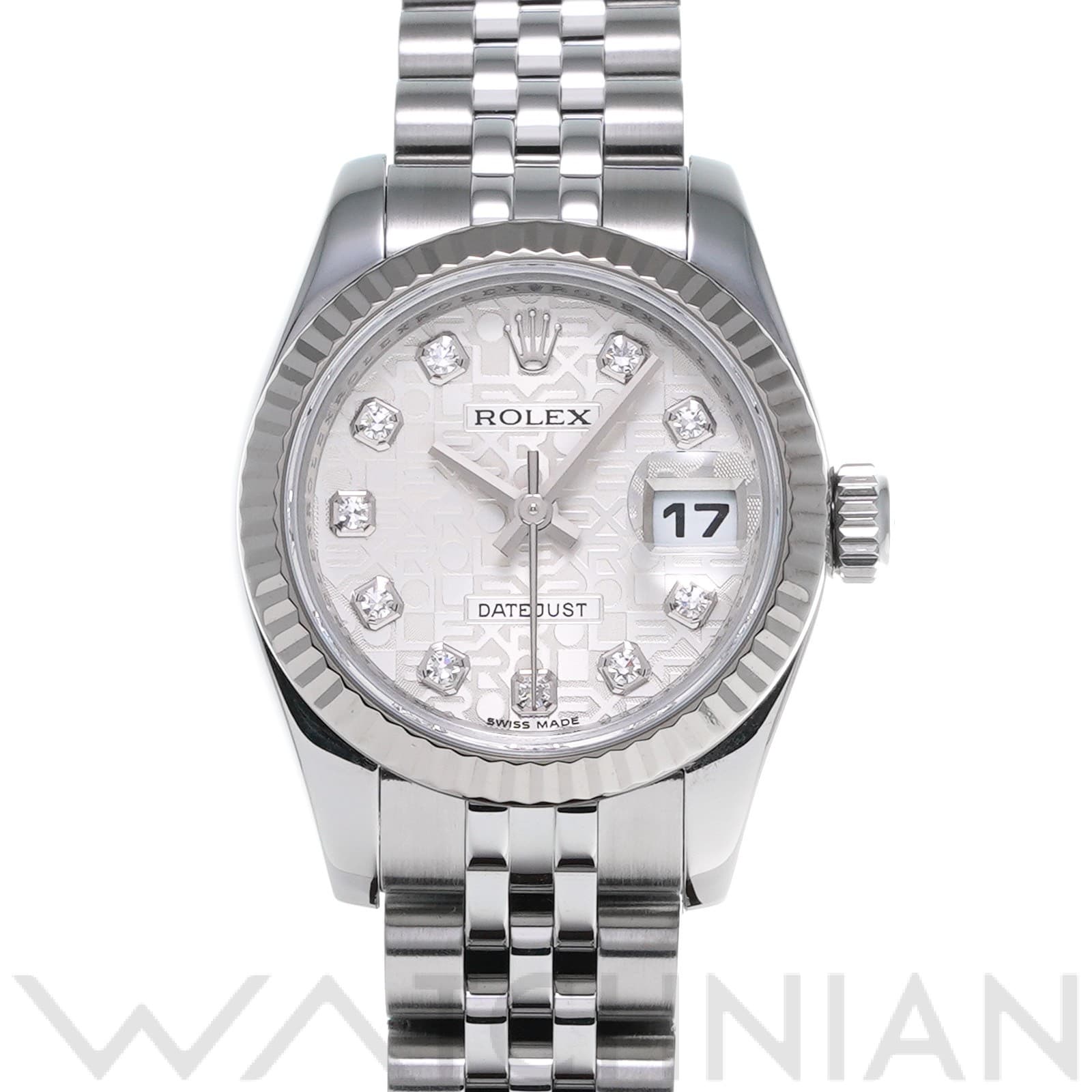ロレックス レディ デイトジャスト 26 179174G シルバーコンピュータ/ダイヤモンド レディース 時計 【中古】【wristwatch】