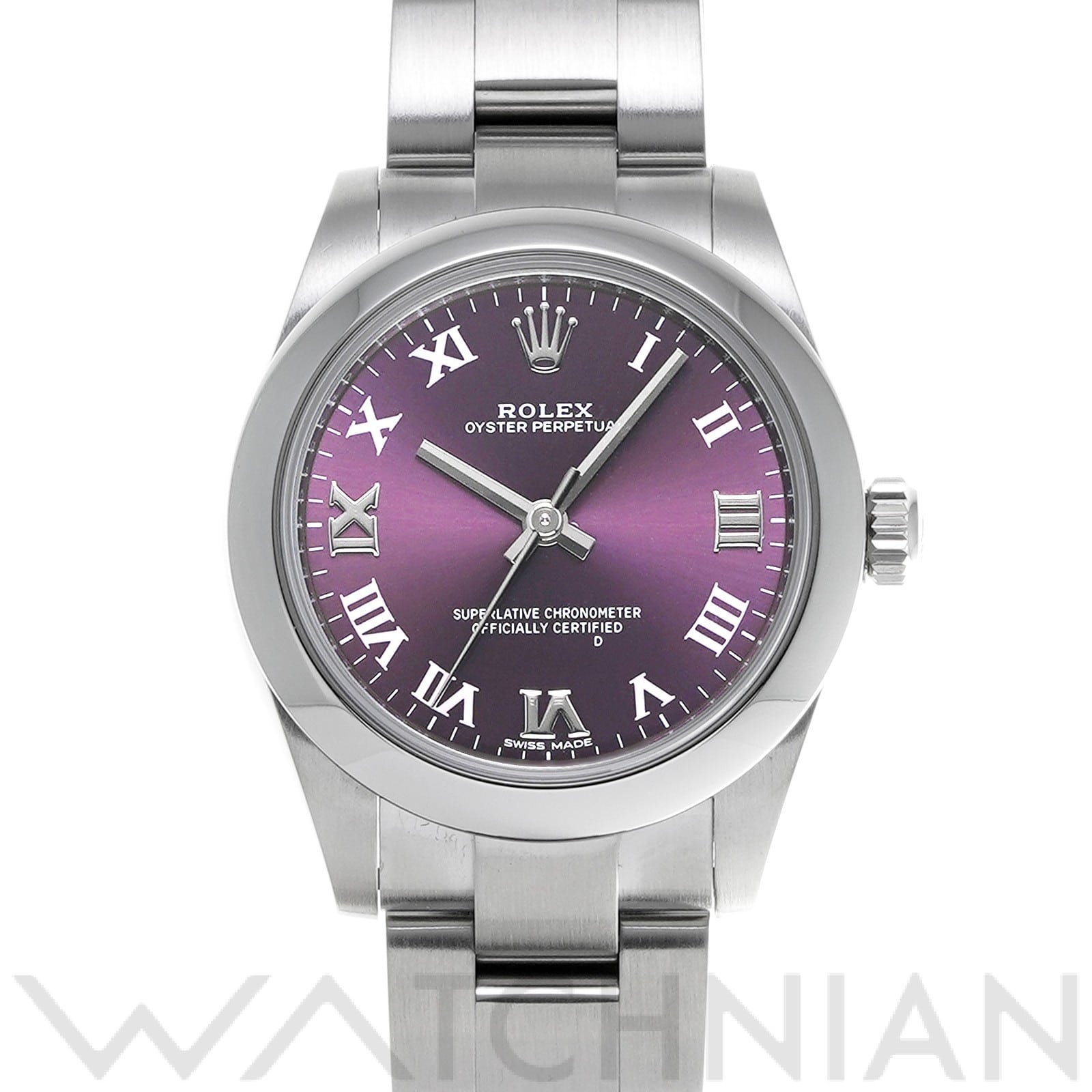 ロレックス / ROLEX オイスターパーペチュアル 31 177200 レッドグレープ ユニセックス 時計 【中古】【wristwatch】