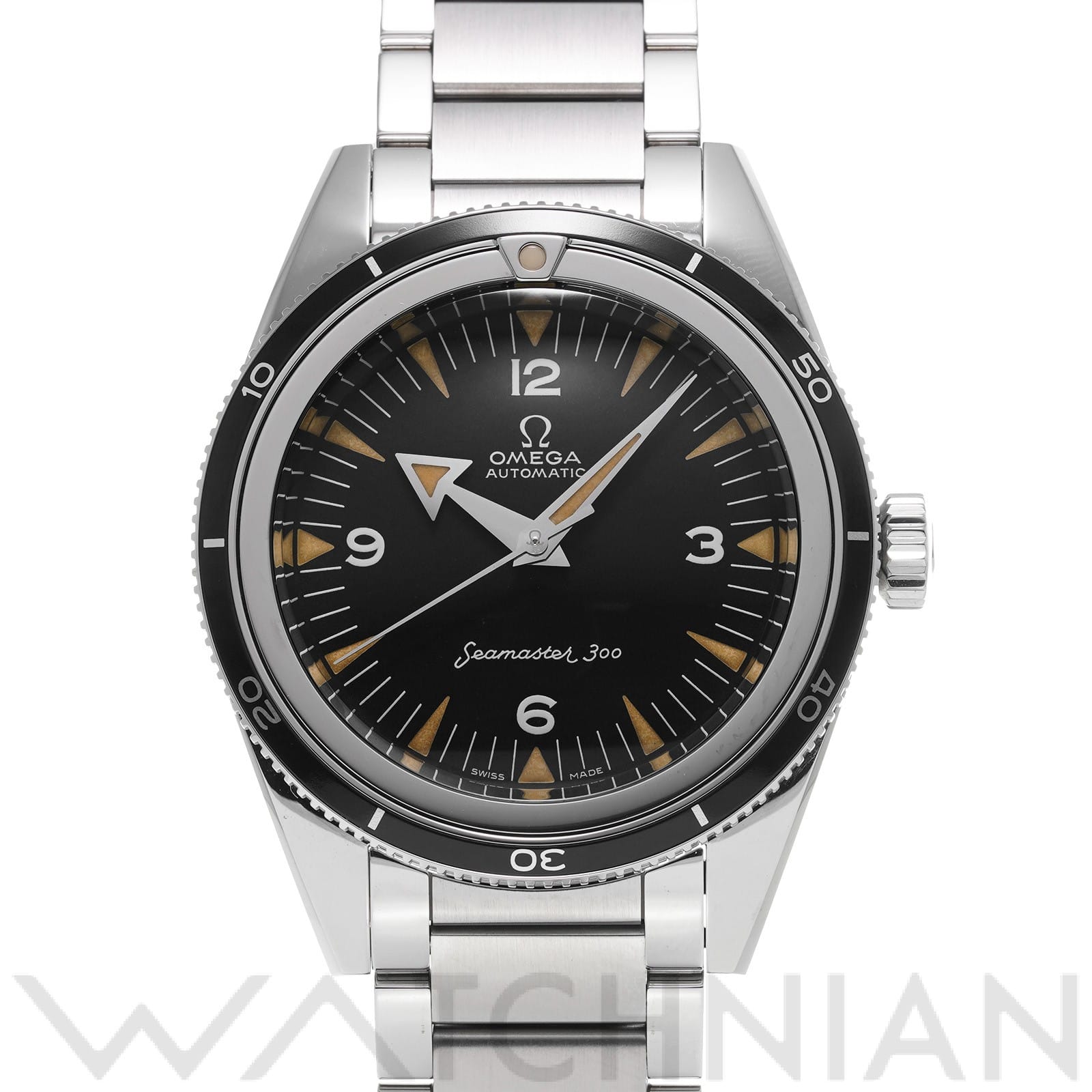 オメガ / OMEGA シーマスター 300 コーアクシャル マスタークロノメーター 1957 トリロジー 234.10.39.20.01.001 ブラック メンズ 時計 【中古】【wristwatch】