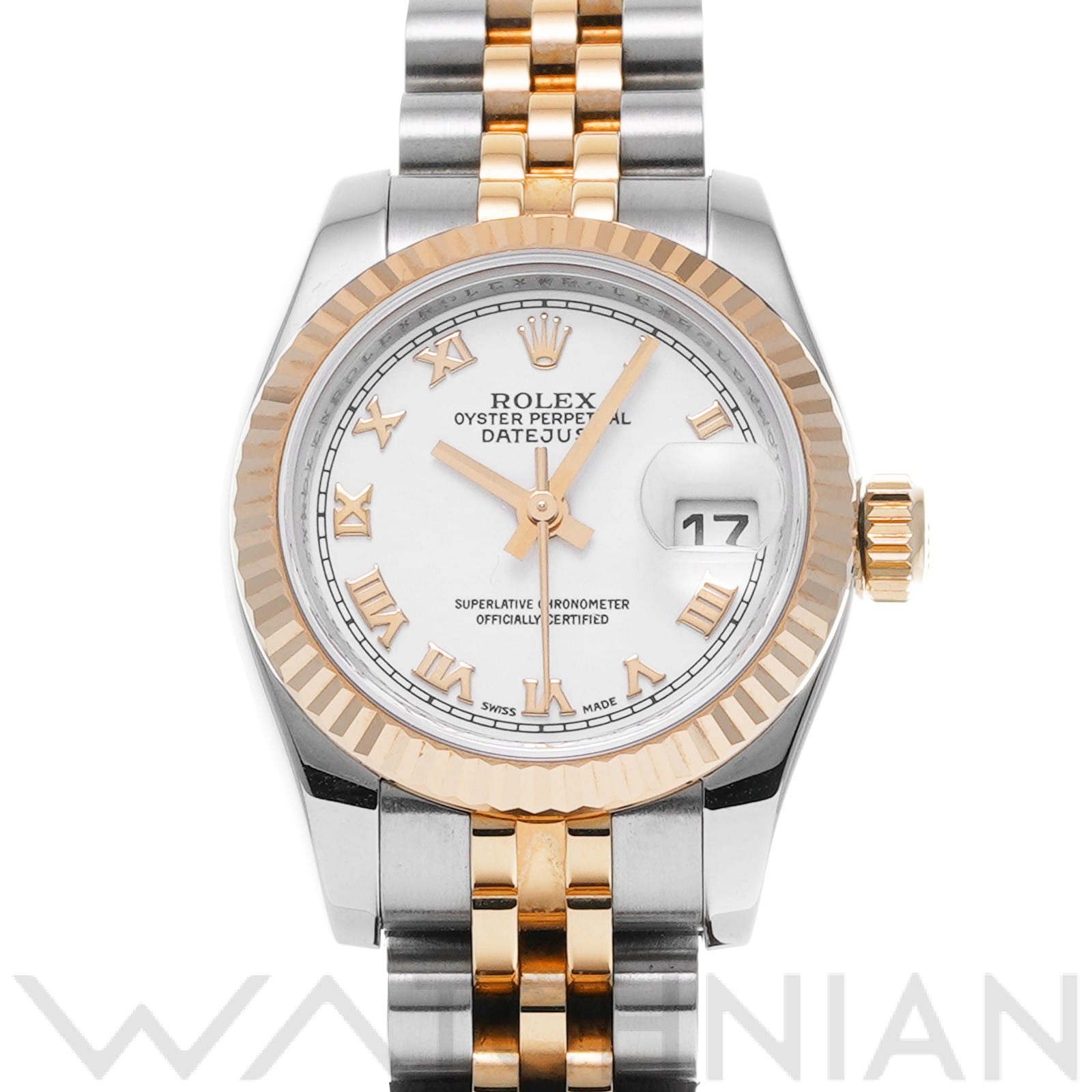 ロレックス レディ デイトジャスト 26 179171 ホワイト レディース 時計 【中古】【wristwatch】