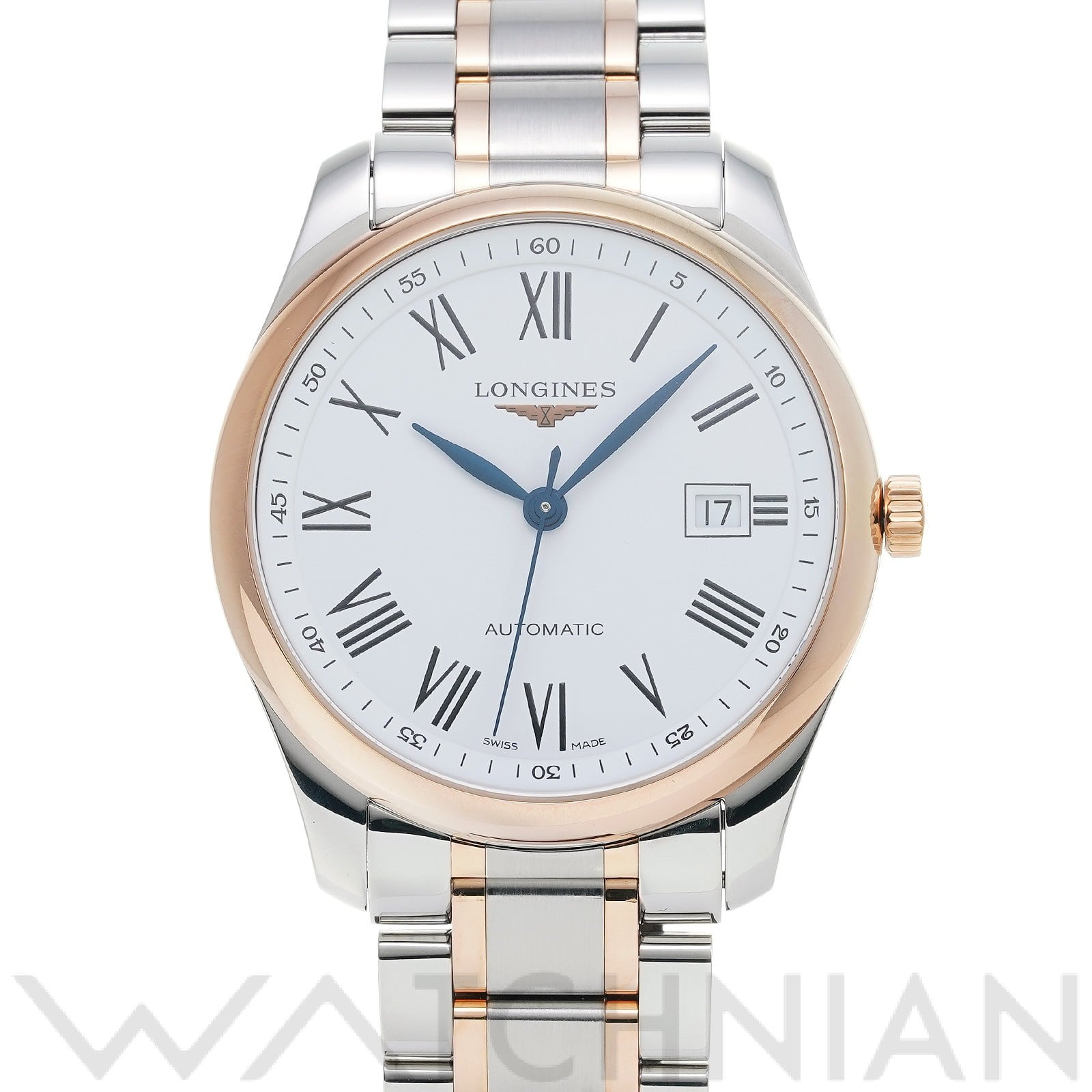 ロンジン / LONGINES マスターコレクション L2.793.5.11.7 ホワイト メンズ 時計 【中古】【wristwatch】