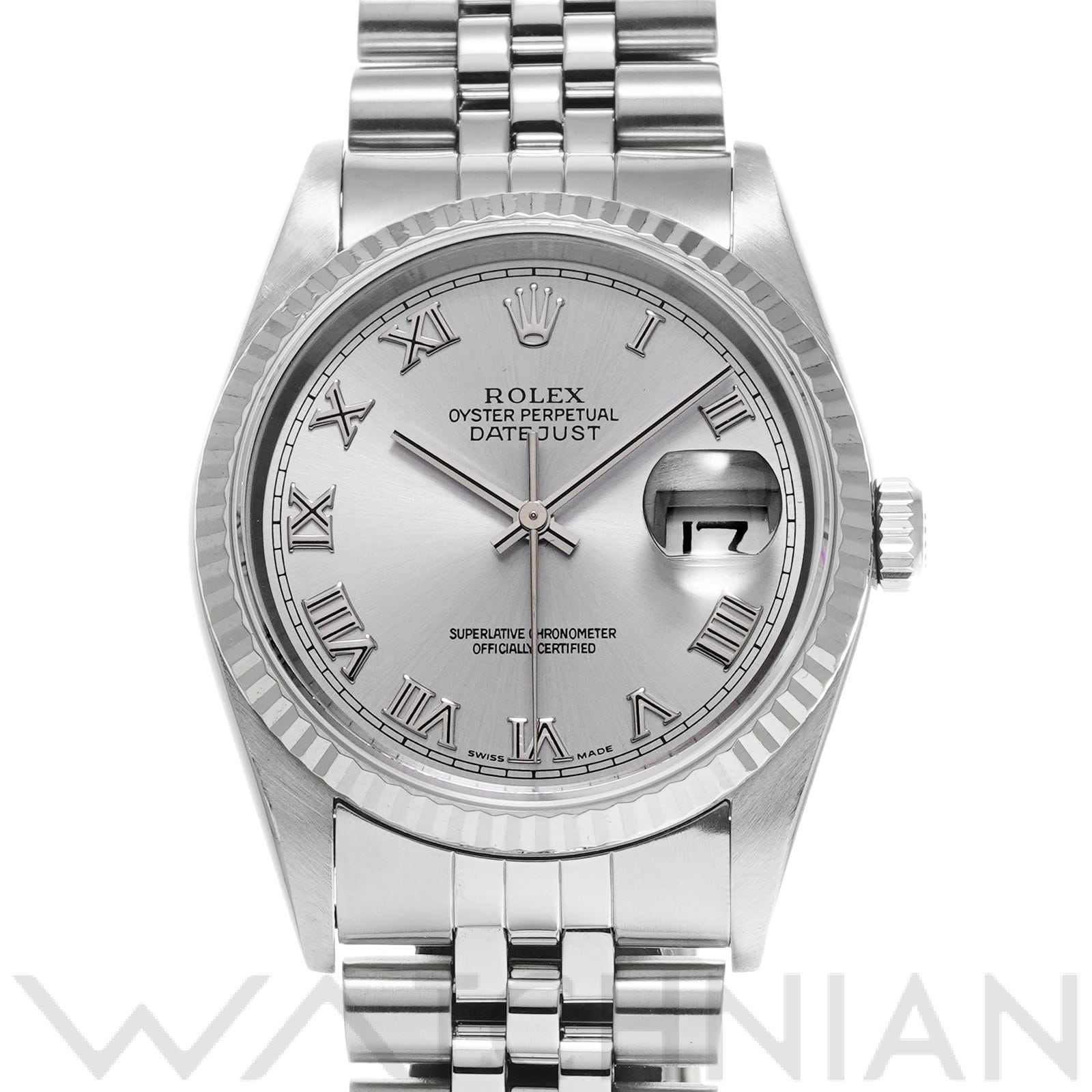 ロレックス デイトジャスト 16234 グレー メンズ 時計 【中古】【wristwatch】