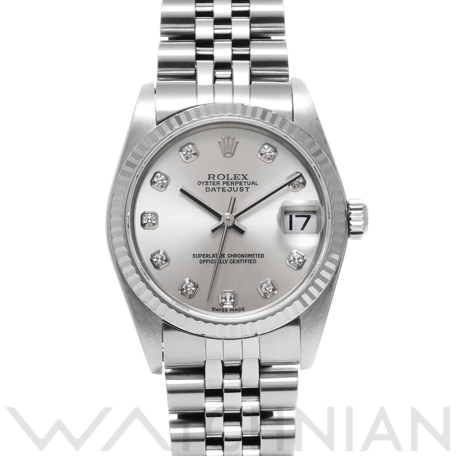 デイトジャスト 78274G F番(2004年頃製造) シルバー/ダイヤモンド ロレックス ROLEX ユニセックス 【中古】