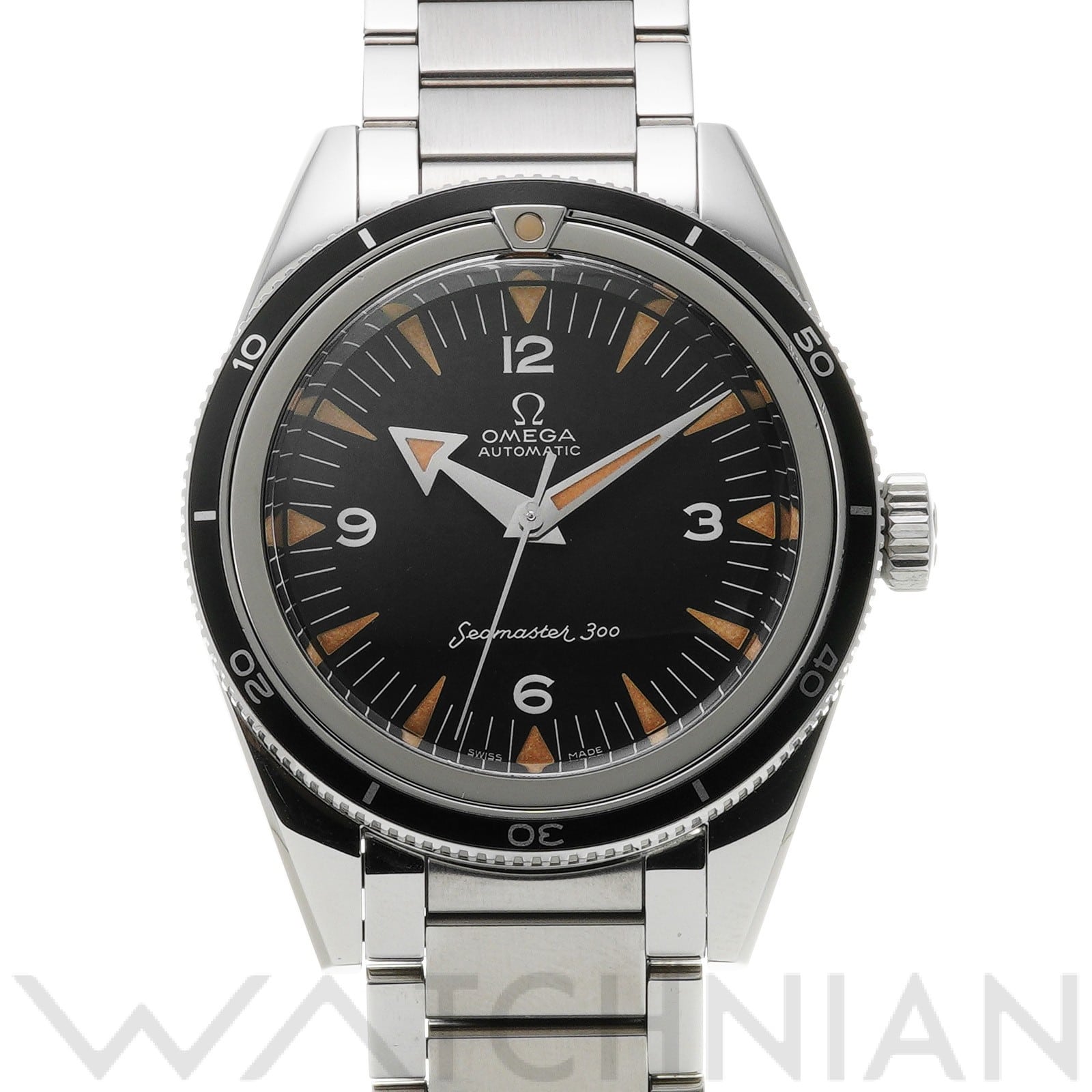 オメガ / OMEGA シーマスター 300 コーアクシャル マスタークロノメーター 1957 トリロジー 234.10.39.20.01.001 ブラック メンズ 時計 【中古】【wristwatch】