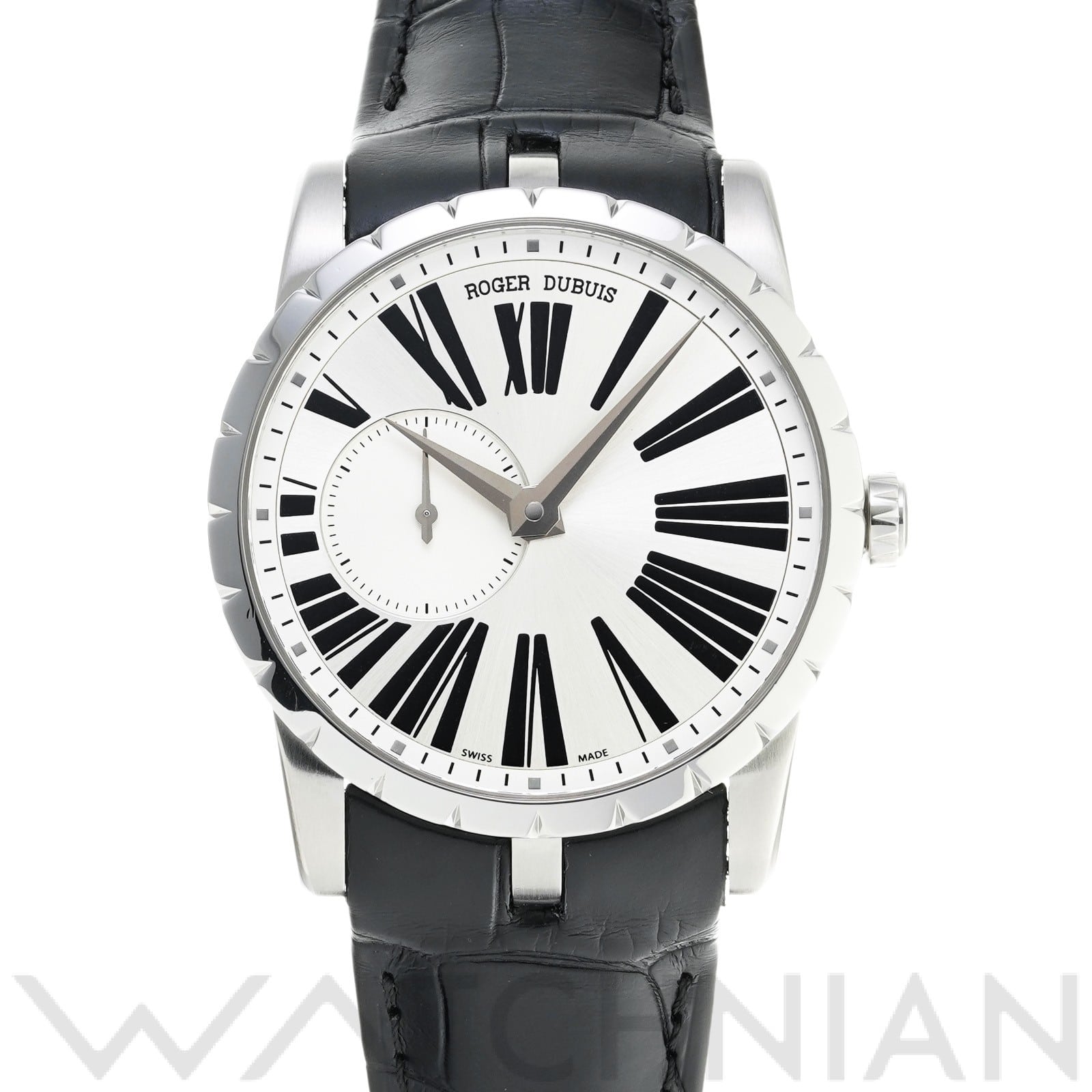 エクスカリバー 42 DBEX0354 シルバー ロジェ デュブイ ROGER DUBUIS メンズ 【中古】