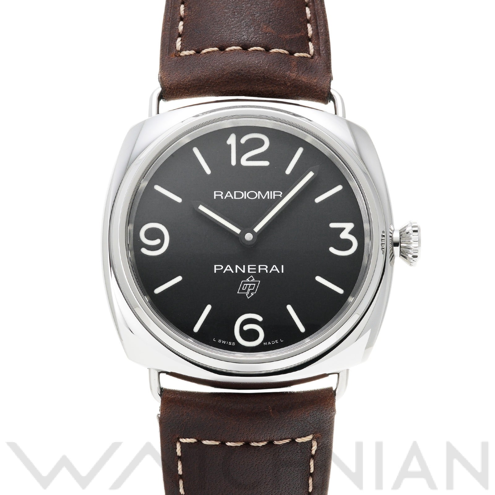 パネライ / PANERAI ラジオミール ベース ロゴ PAM00753 ブラック メンズ 時計 【中古】【wristwatch】