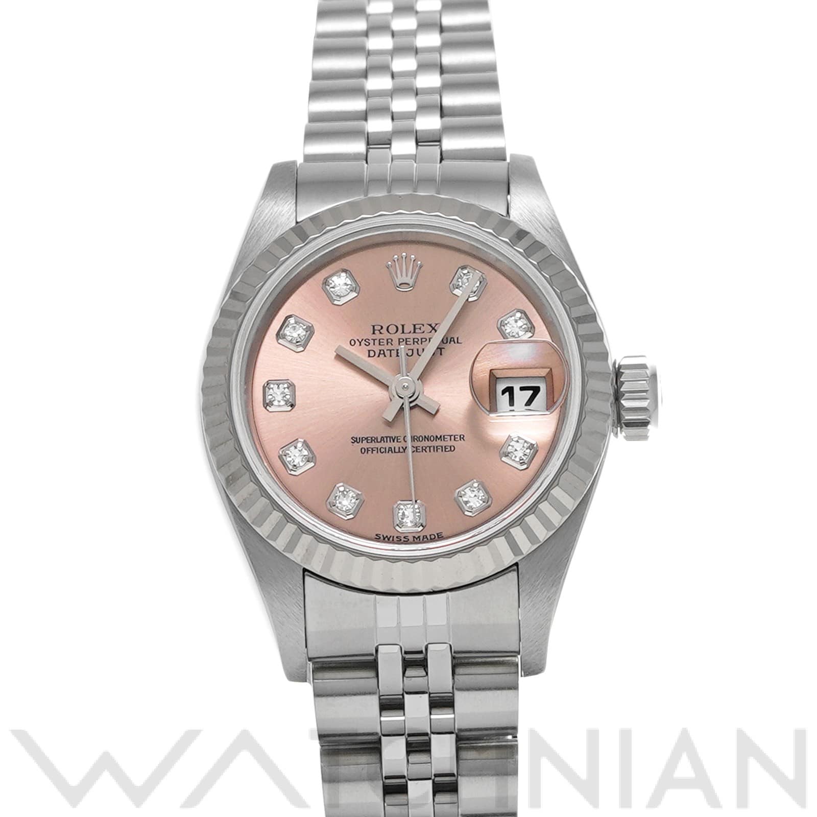 ロレックス デイトジャスト 79174G ピンク/ダイヤモンド レディース 時計 【中古】【wristwatch】