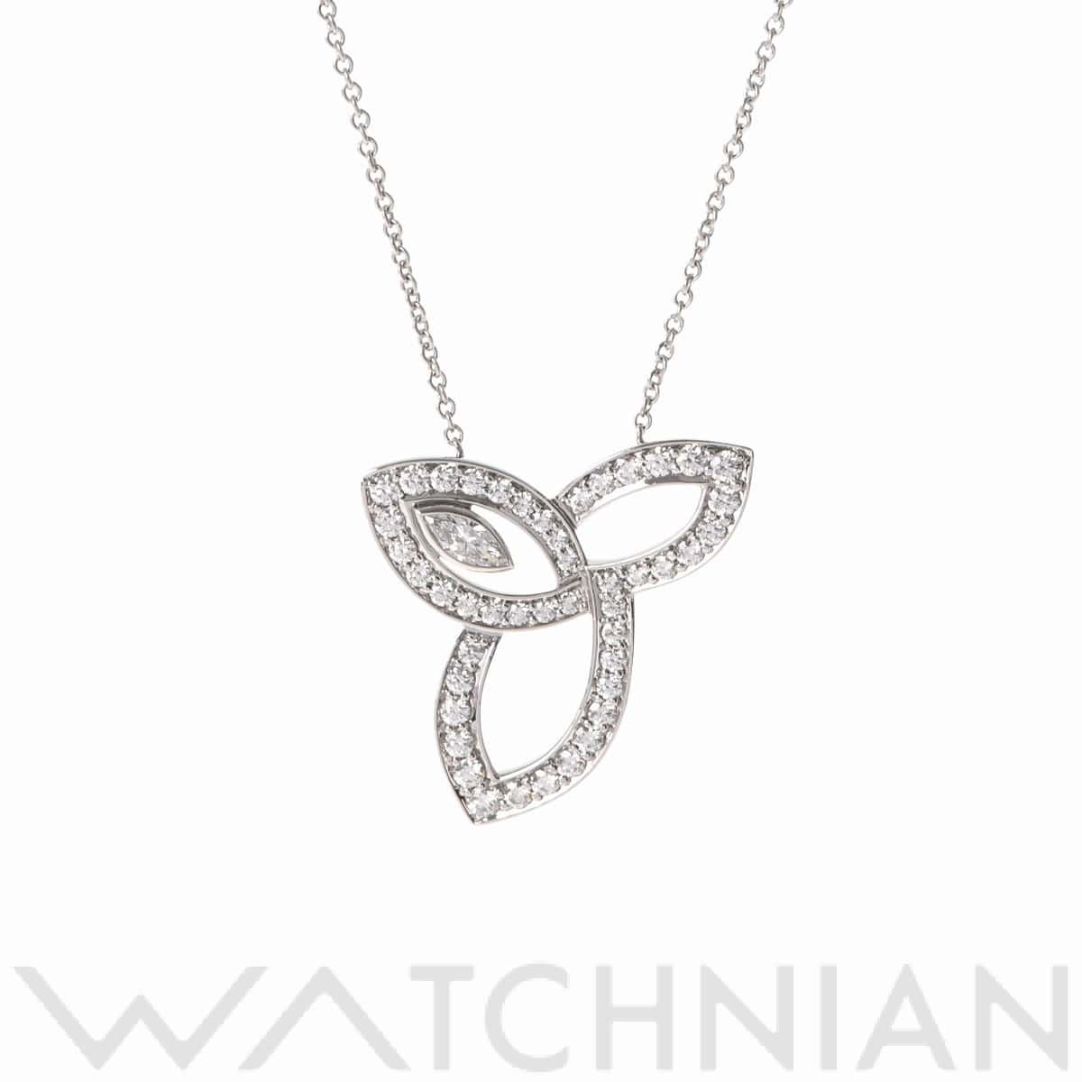 ハリー ウィンストン リリークラスター ネックレス ダイヤ シルバー PEDPMQRFLC Pt950プラチナ レディース ジュエリー 【中古】【jewelry】