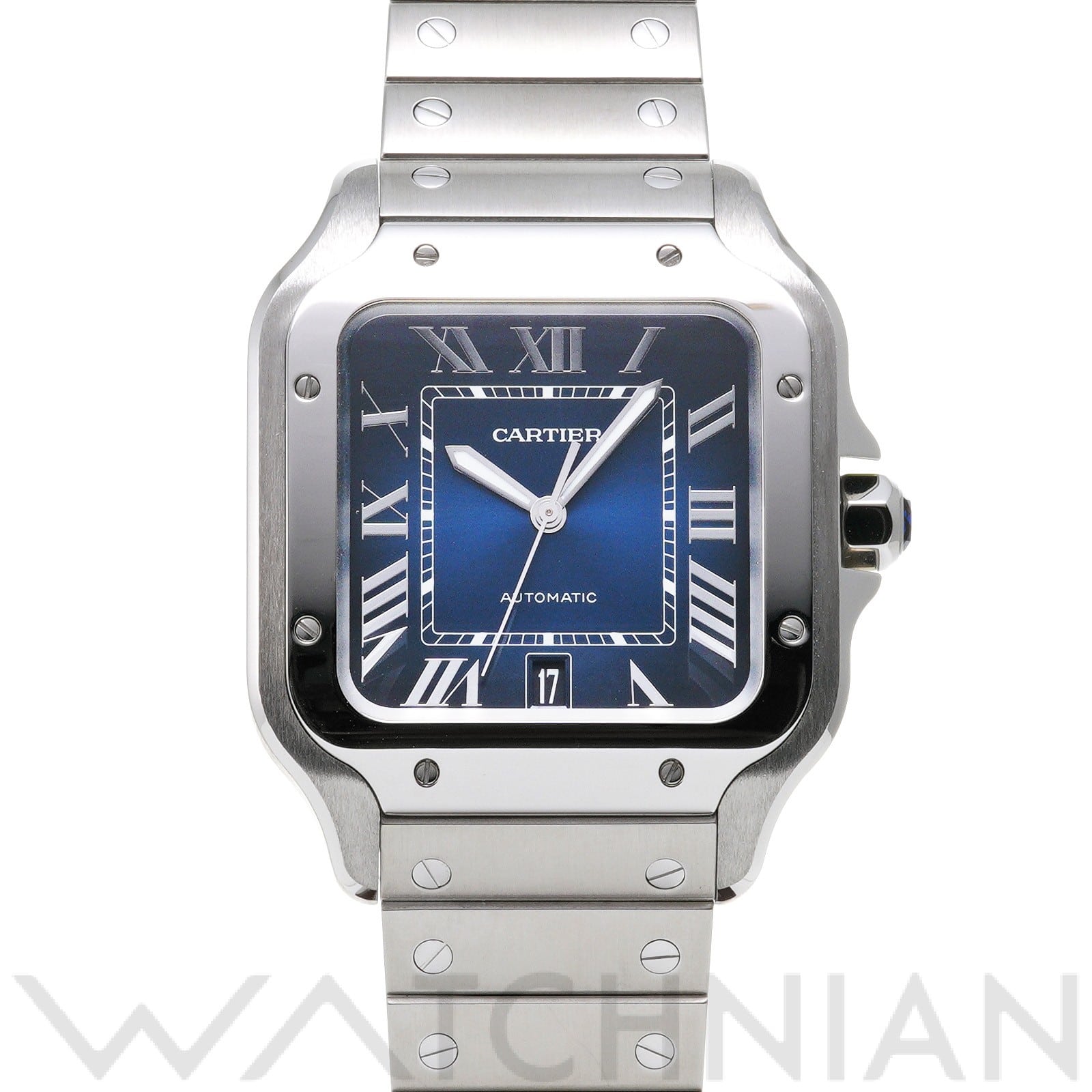 カルティエ / CARTIER サントス ドゥ カルティエ LM WSSA0013 ブルー メンズ 時計 【中古】【wristwatch】