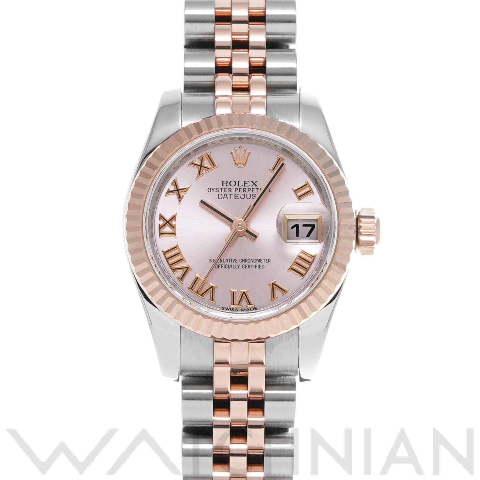ロレックス レディ デイトジャスト 26 179171 ピンク レディース 時計 【中古】【wristwatch】