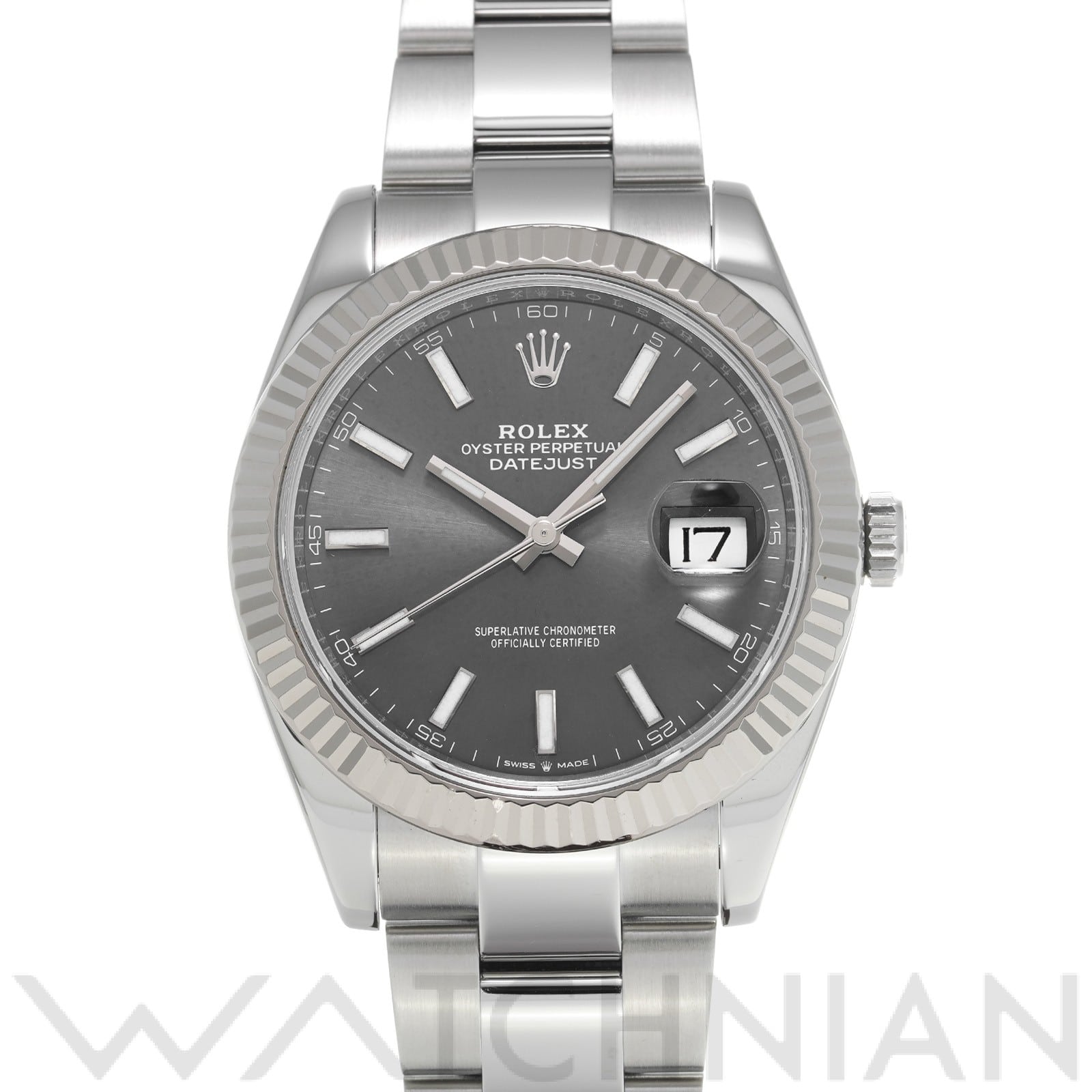 ロレックス デイトジャスト 41 126334 スレート メンズ 時計 【中古】【wristwatch】