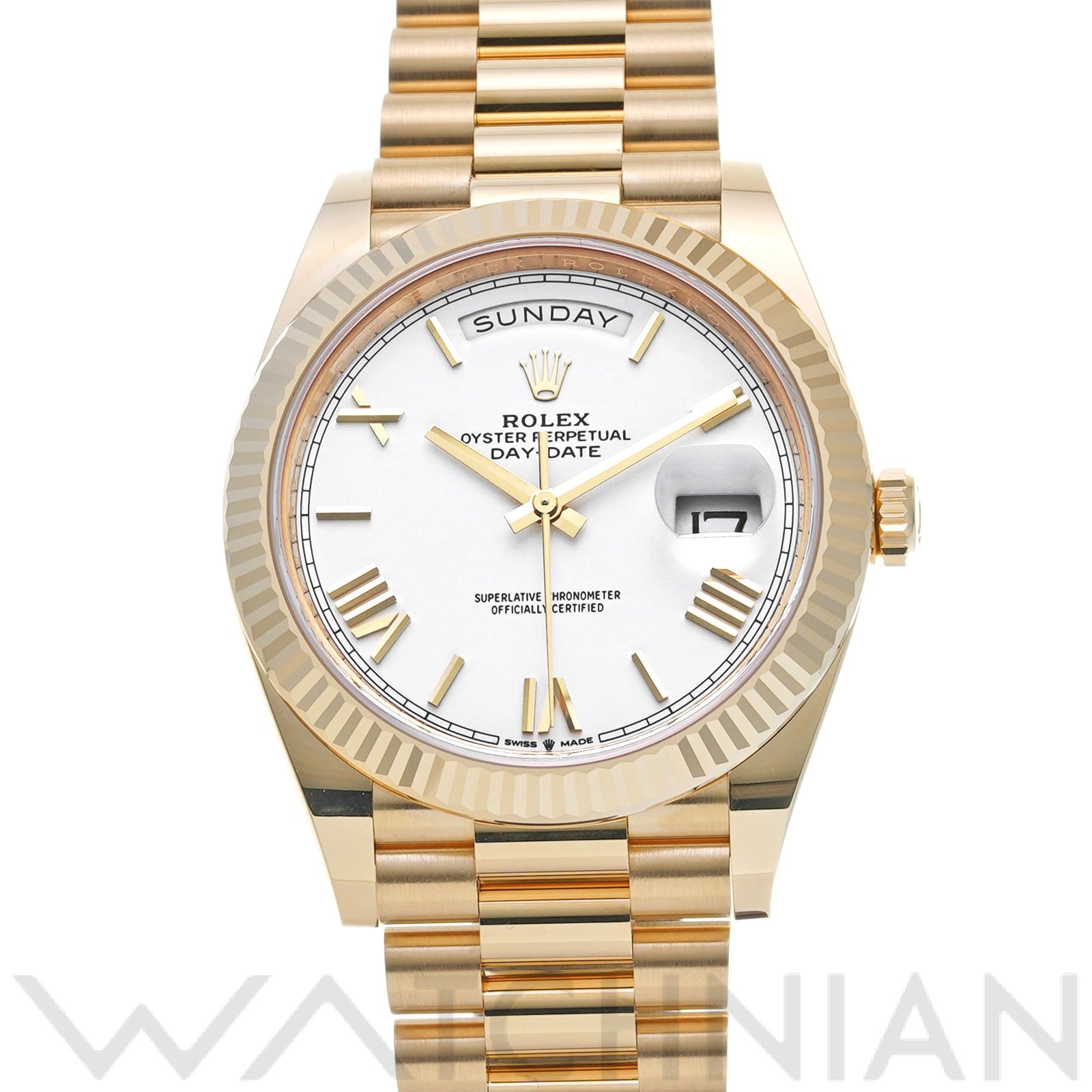 ロレックス デイデイト 40 228238 ホワイト メンズ 時計 【中古】【wristwatch】