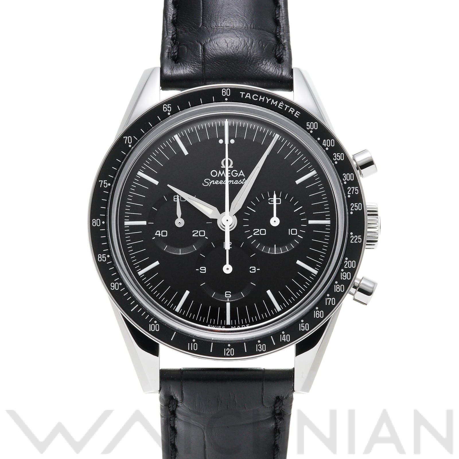 スピードマスター ファーストオメガインスペース 311.32.40.30.01.001 ブラック オメガ OMEGA メンズ 【中古】