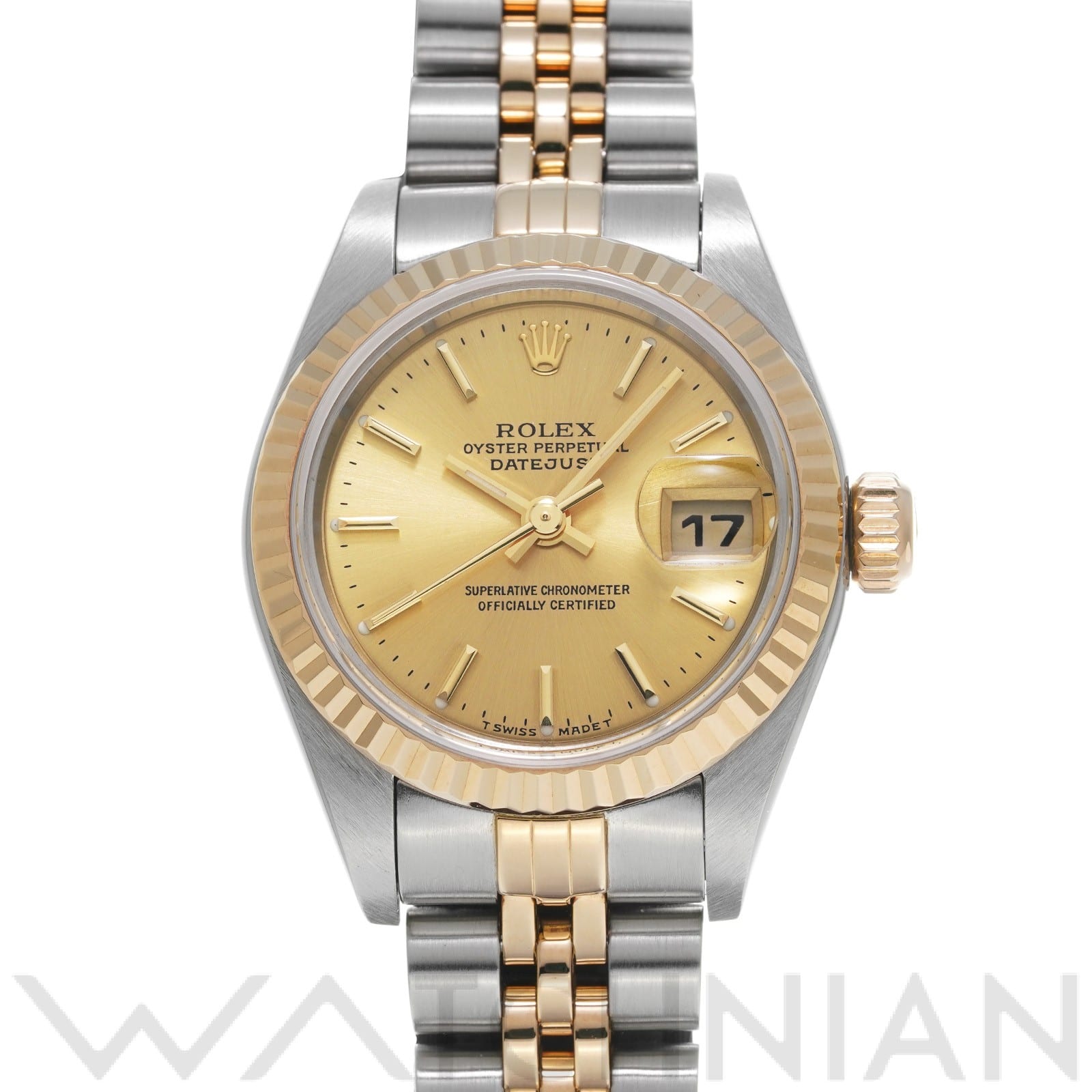 ロレックス デイトジャスト 79173 シャンパン レディース 時計 【中古】【wristwatch】