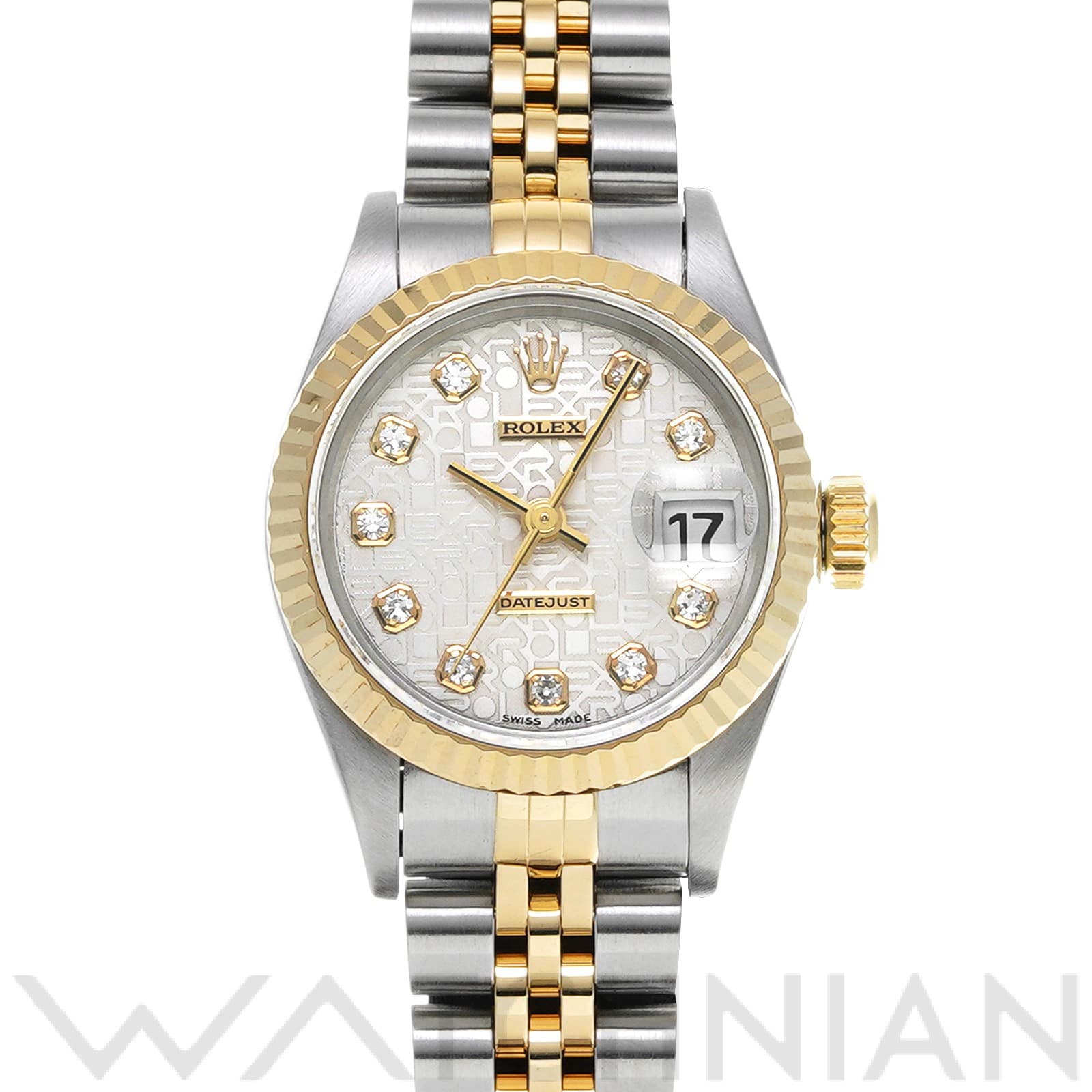 デイトジャスト 69173G T番(1997年頃製造) シルバーコンピュータ/ダイヤモンド ロレックス ROLEX レディース 【中古】