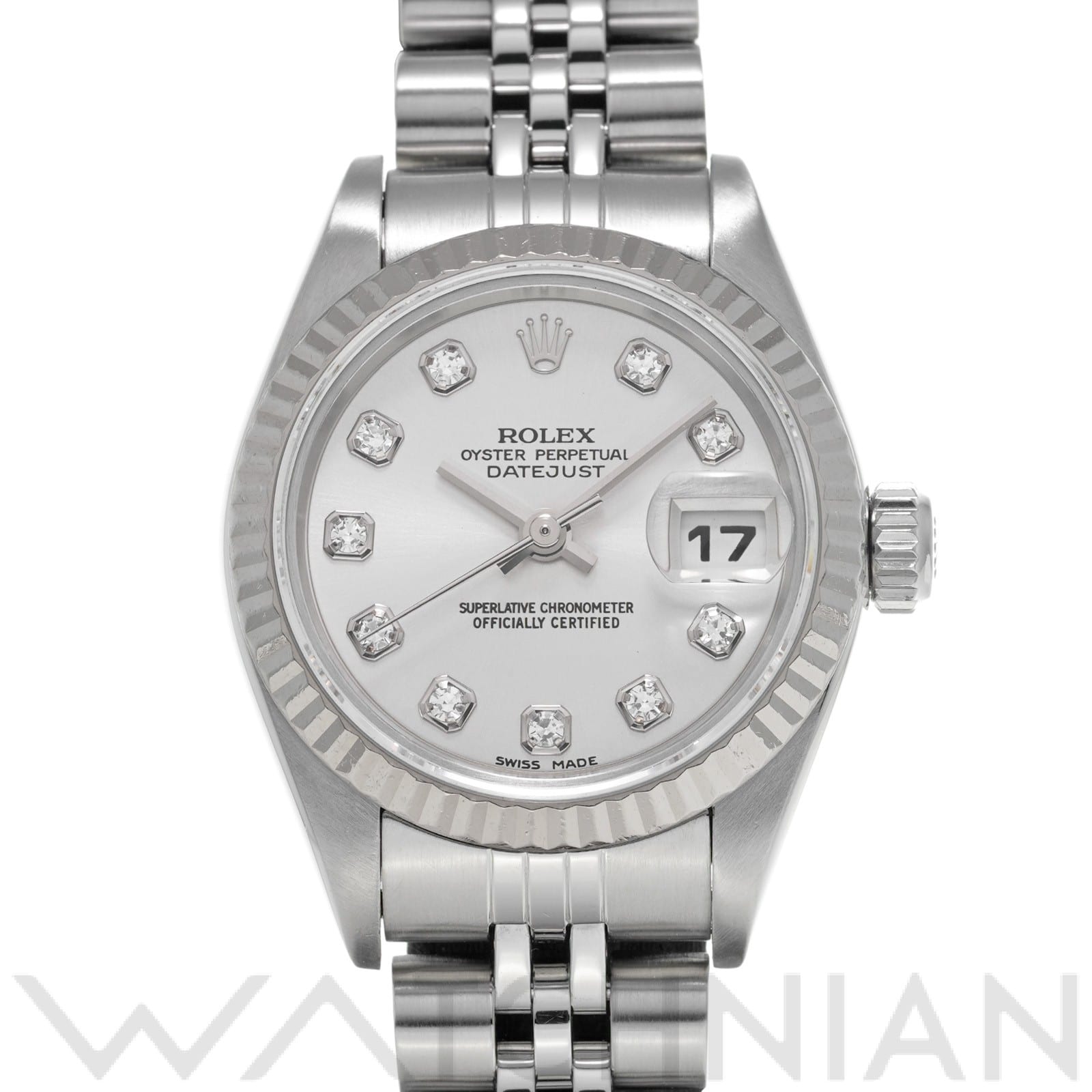 ロレックス デイトジャスト 79174G シルバー/ダイヤモンド レディース 時計 【中古】【wristwatch】