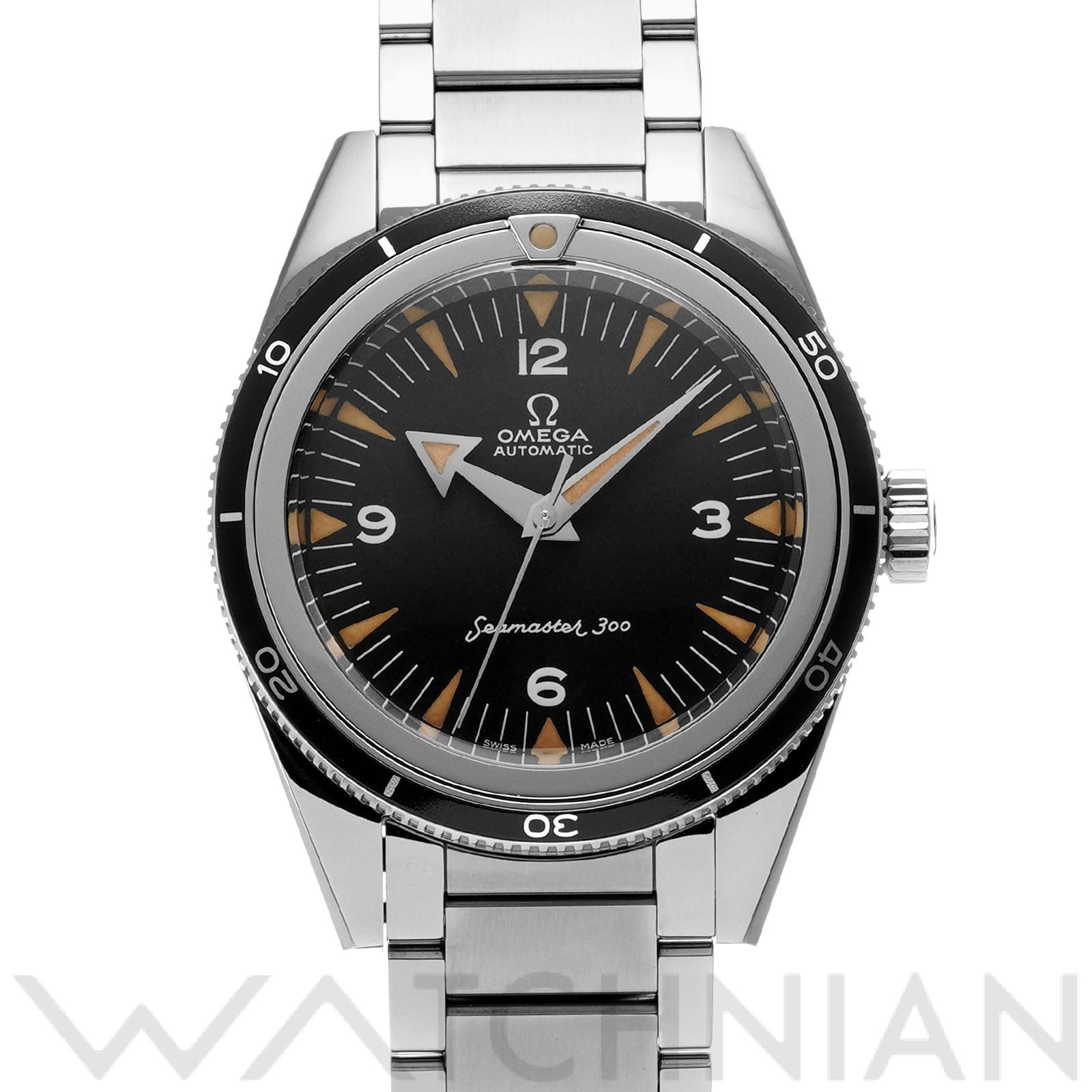オメガ / OMEGA シーマスター 300 コーアクシャル マスタークロノメーター 1957 トリロジー 234.10.39.20.01.001 ブラック メンズ 時計 【中古】【wristwatch】