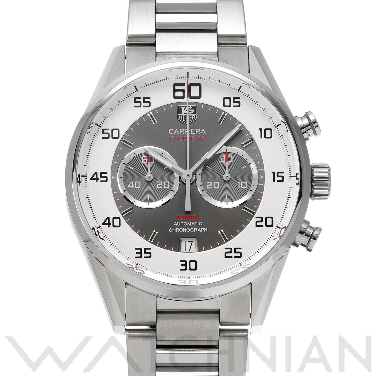 タグ ホイヤー / TAG HEUER カレラ キャリバー36 クロノグラフ フライバック CAR2B11.BA0799 グレー/シルバー メンズ 時計 【中古】【wristwatch】