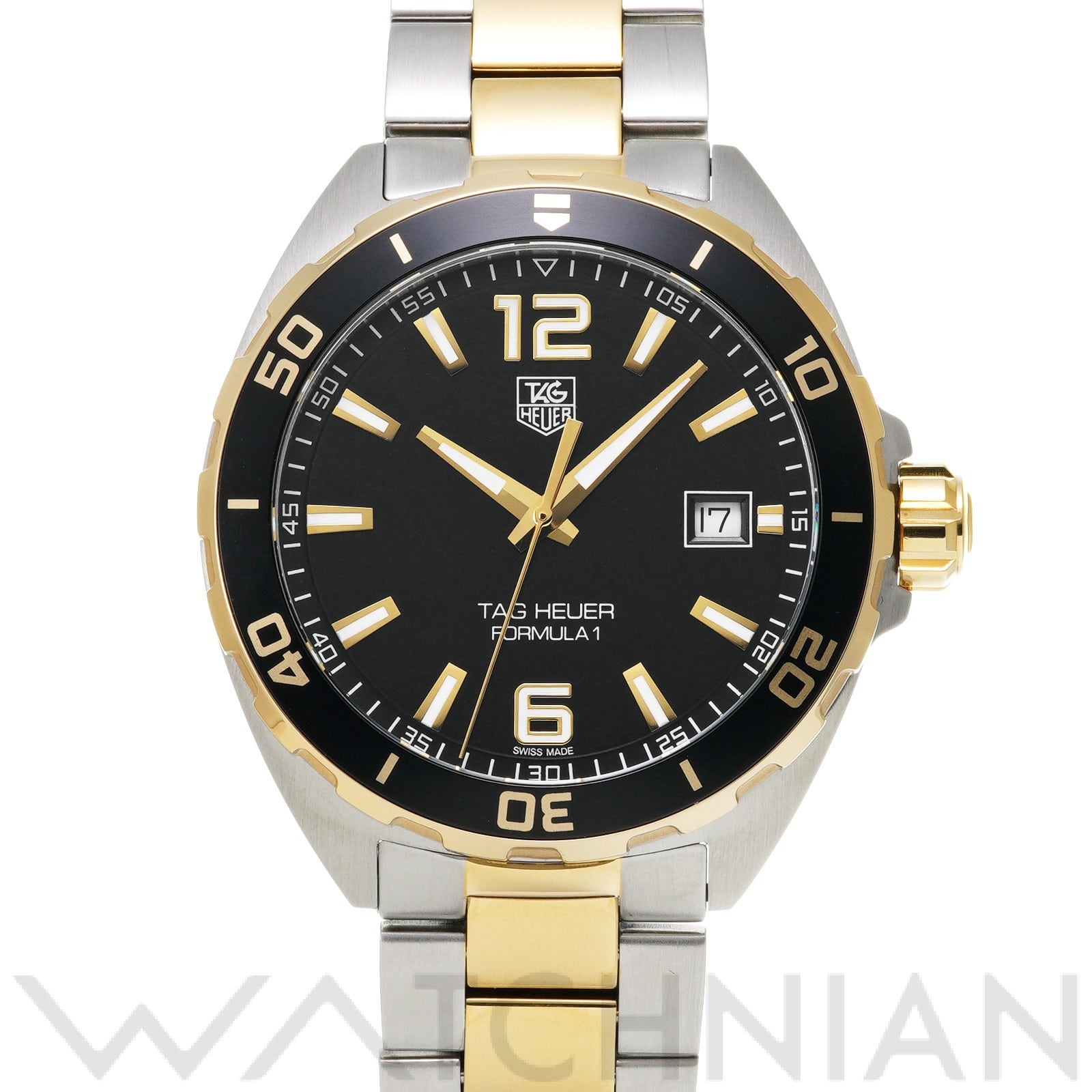 タグ ホイヤー / TAG HEUER フォーミュラ1 クォーツ WAZ1121.BB0879 ブラック メンズ 時計 【中古】【wristwatch】