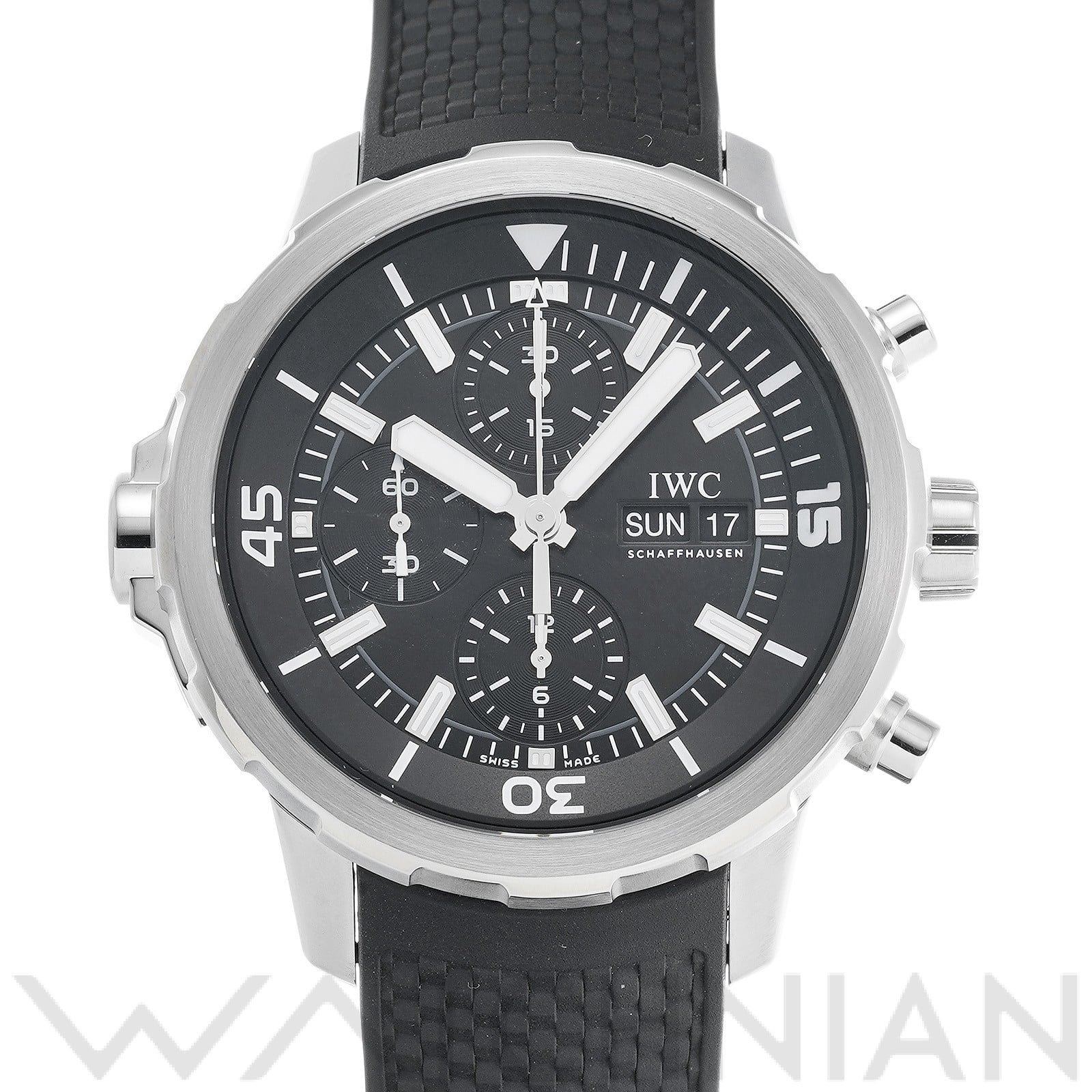 アクアタイマー クロノグラフ IW376803 ブラック インターナショナルウォッチカンパニー IWC メンズ 【中古】