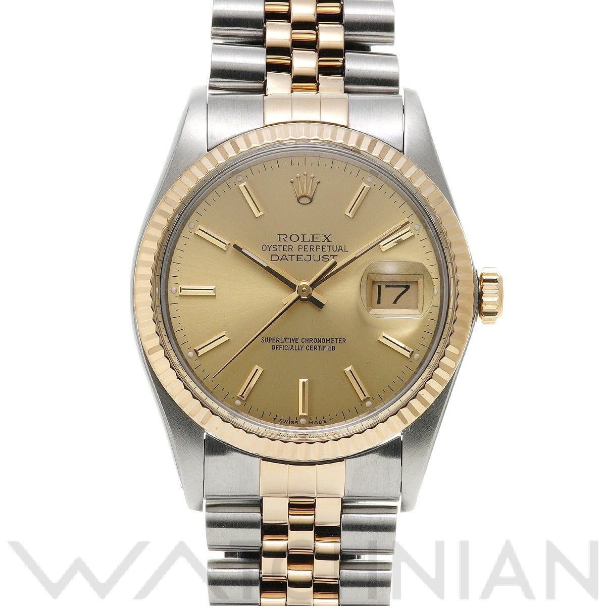 ロレックス デイトジャスト 16013 シャンパン メンズ 時計 【中古】【wristwatch】