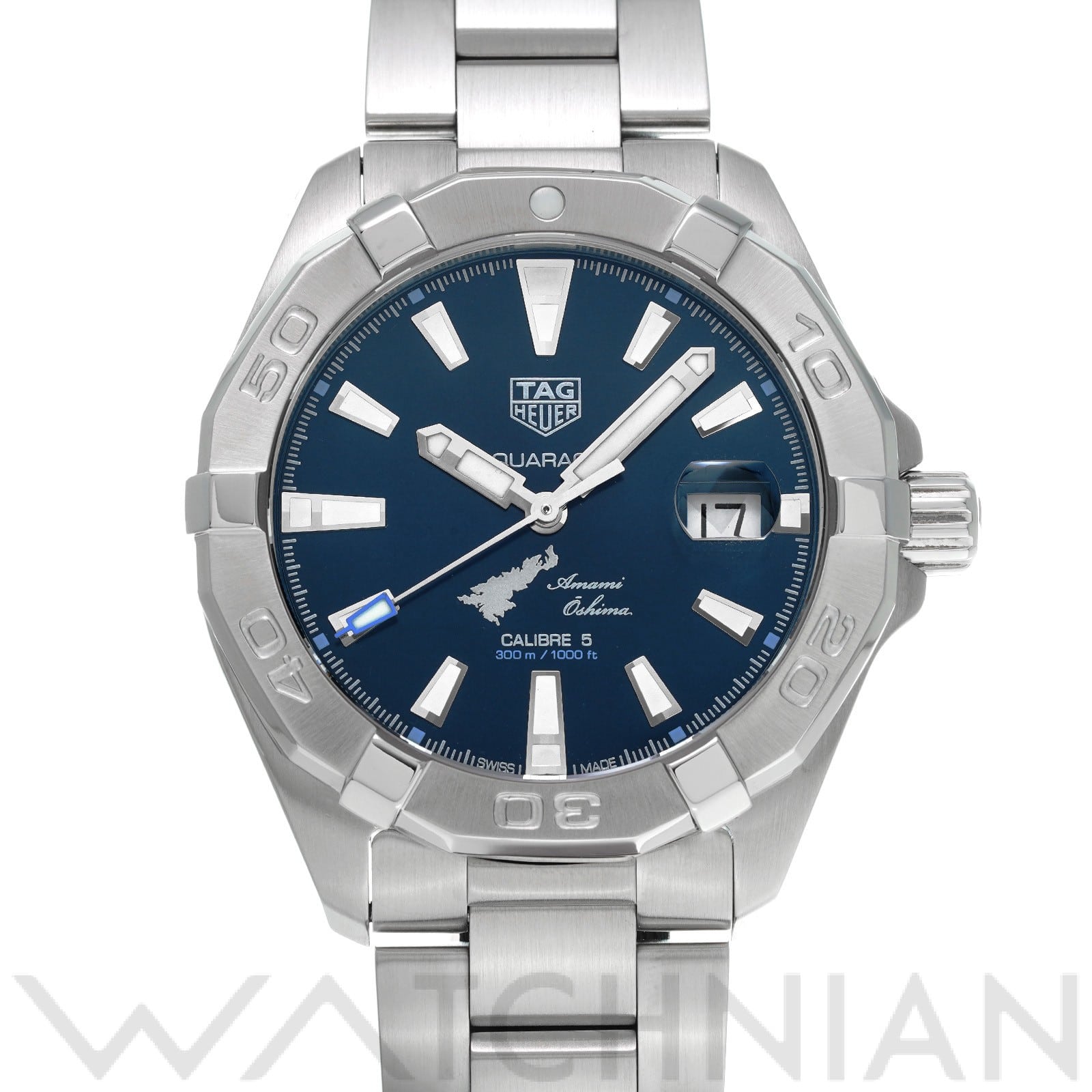 タグ ホイヤー / TAG HEUER アクアレーサー キャリバー5 WWF 奄美大島 WBD2117.BA0928 ブルー メンズ 時計 【中古】【wristwatch】