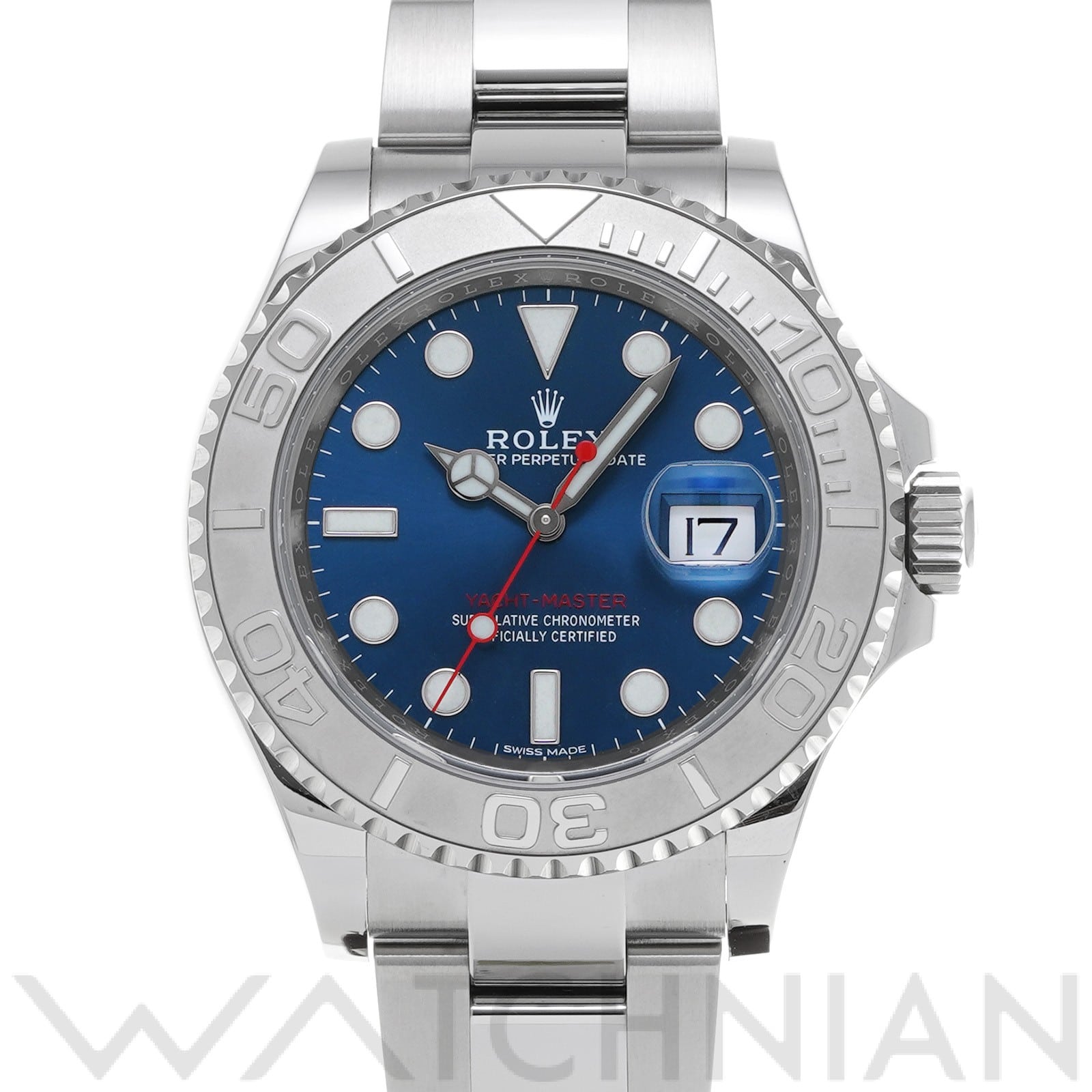 ヨットマスター 40 116622 ランダムシリアル ブルー ロレックス ROLEX メンズ 【中古】