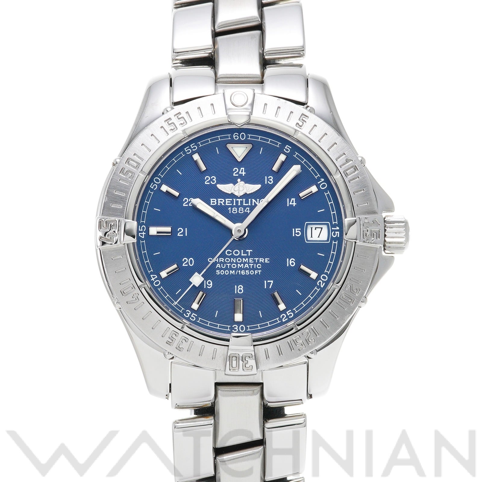 ブライトリング / BREITLING コルト オートマティック A17350 ブルー メンズ 時計 【中古】【wristwatch】