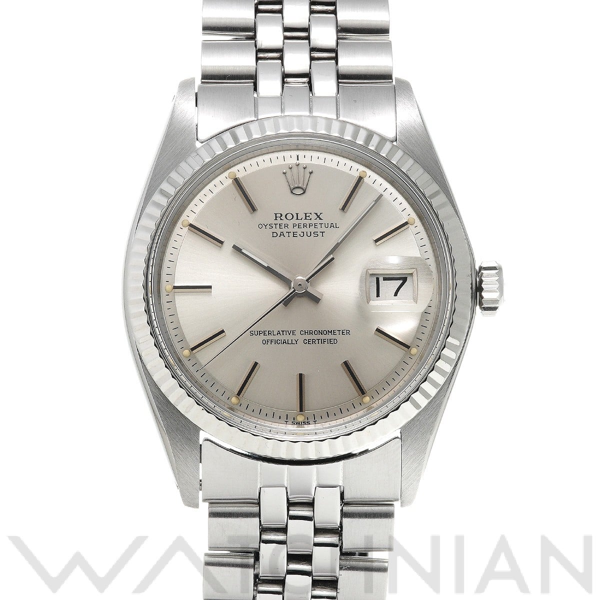 ロレックス デイトジャスト 36 1601 シルバー メンズ 時計 【中古】【wristwatch】