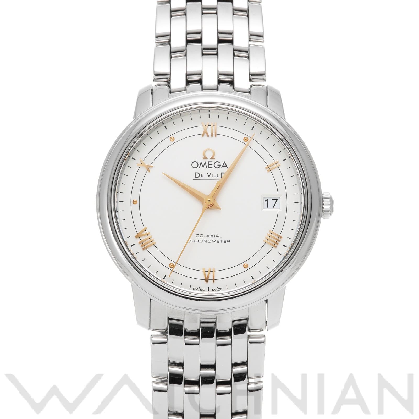 オメガ / OMEGA デ・ヴィル プレステージ コーアクシャル 424.10.37.20.02.002 シルバー メンズ 時計 【中古】【wristwatch】
