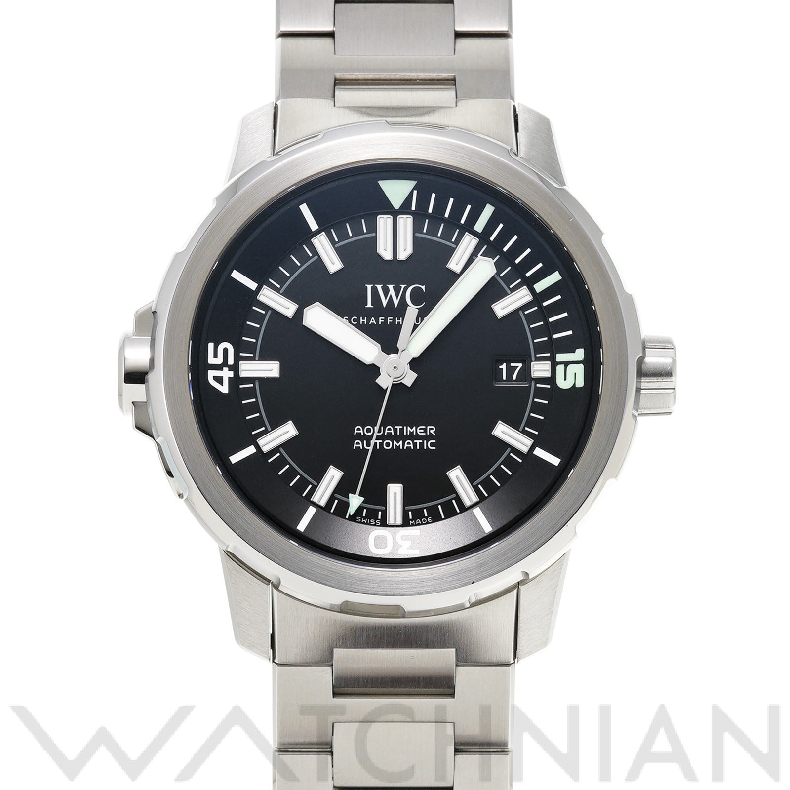 IWC アクアタイマー オートマティック IW329002 ブラック メンズ 時計 【中古】【wristwatch】