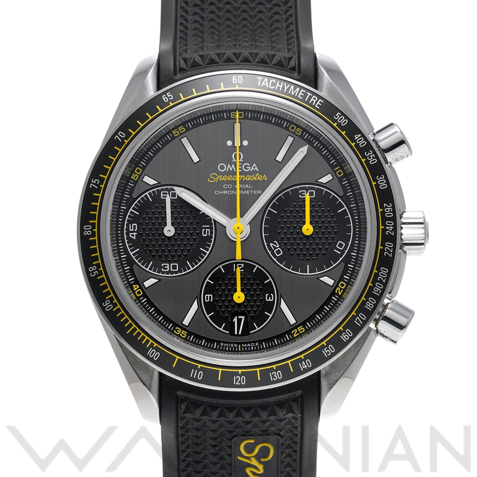 スピードマスター レーシング コーアクシャル 326.32.40.50.06.001 グレー/ブラック オメガ OMEGA メンズ 【中古】