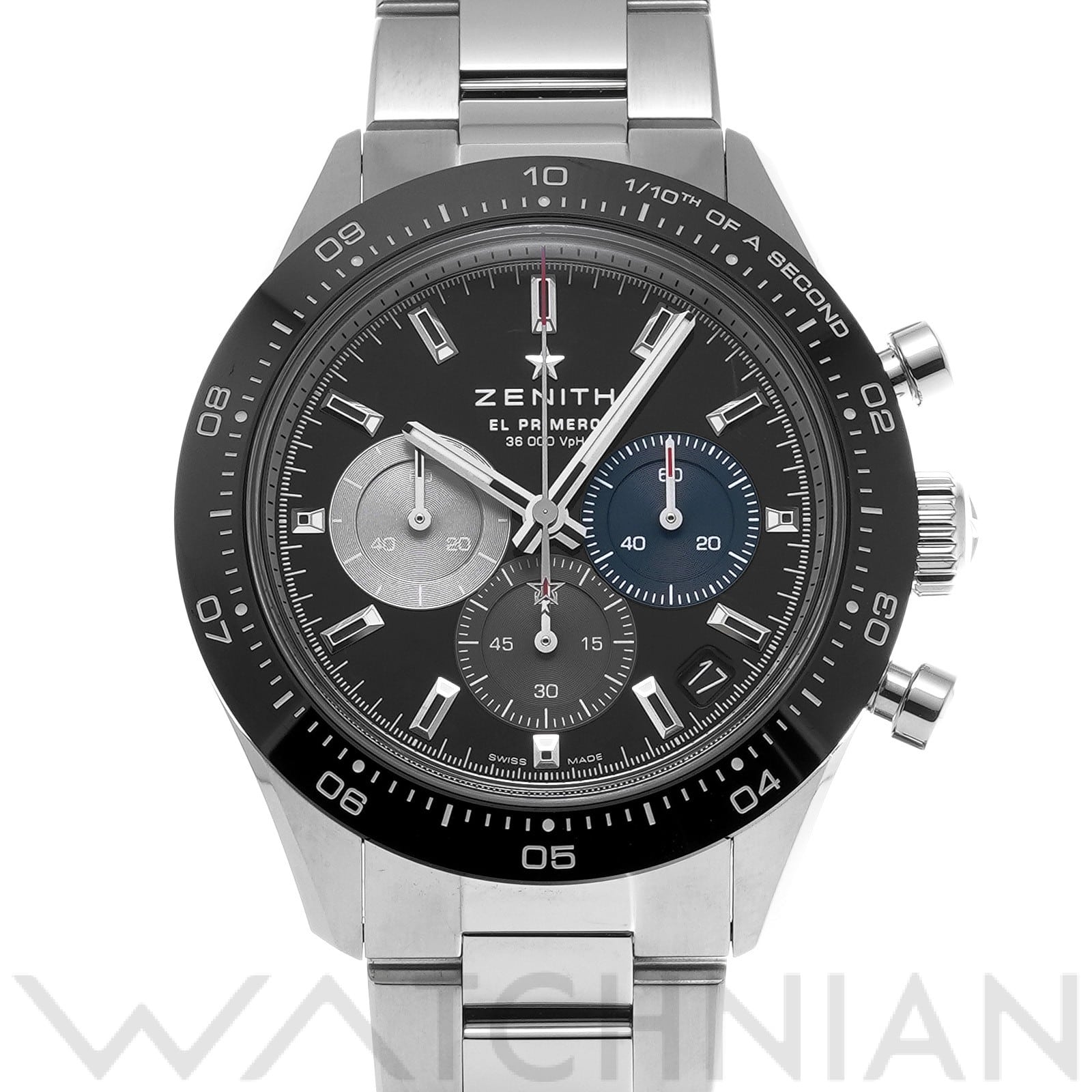 ゼニス / ZENITH クロノマスター エル・プリメロ スポーツ 03.3100.3600/21.M3100 ブラックラッカー メンズ 時計 【中古】【wristwatch】