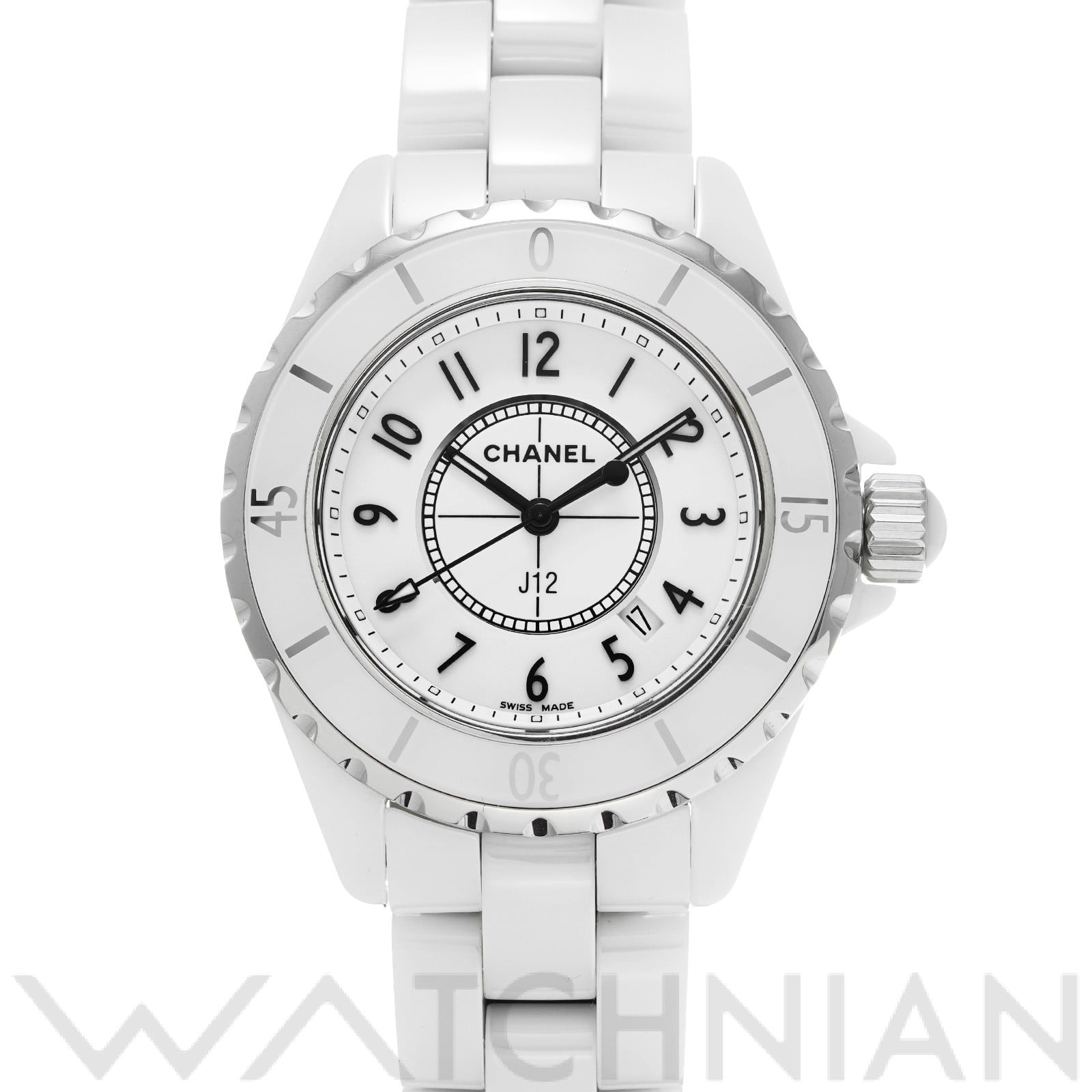 シャネル / CHANEL J12 33MM H0968 ホワイト レディース 時計 【中古】【wristwatch】