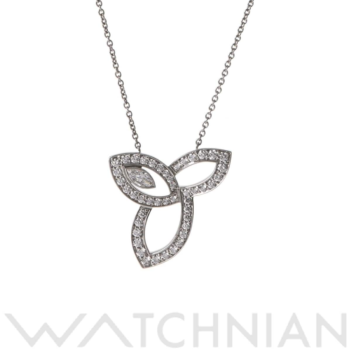 ハリー ウィンストン リリークラスター ネックレス ダイヤ シルバー PEDPMQRFLC Pt950プラチナ レディース ジュエリー 【中古】【jewelry】