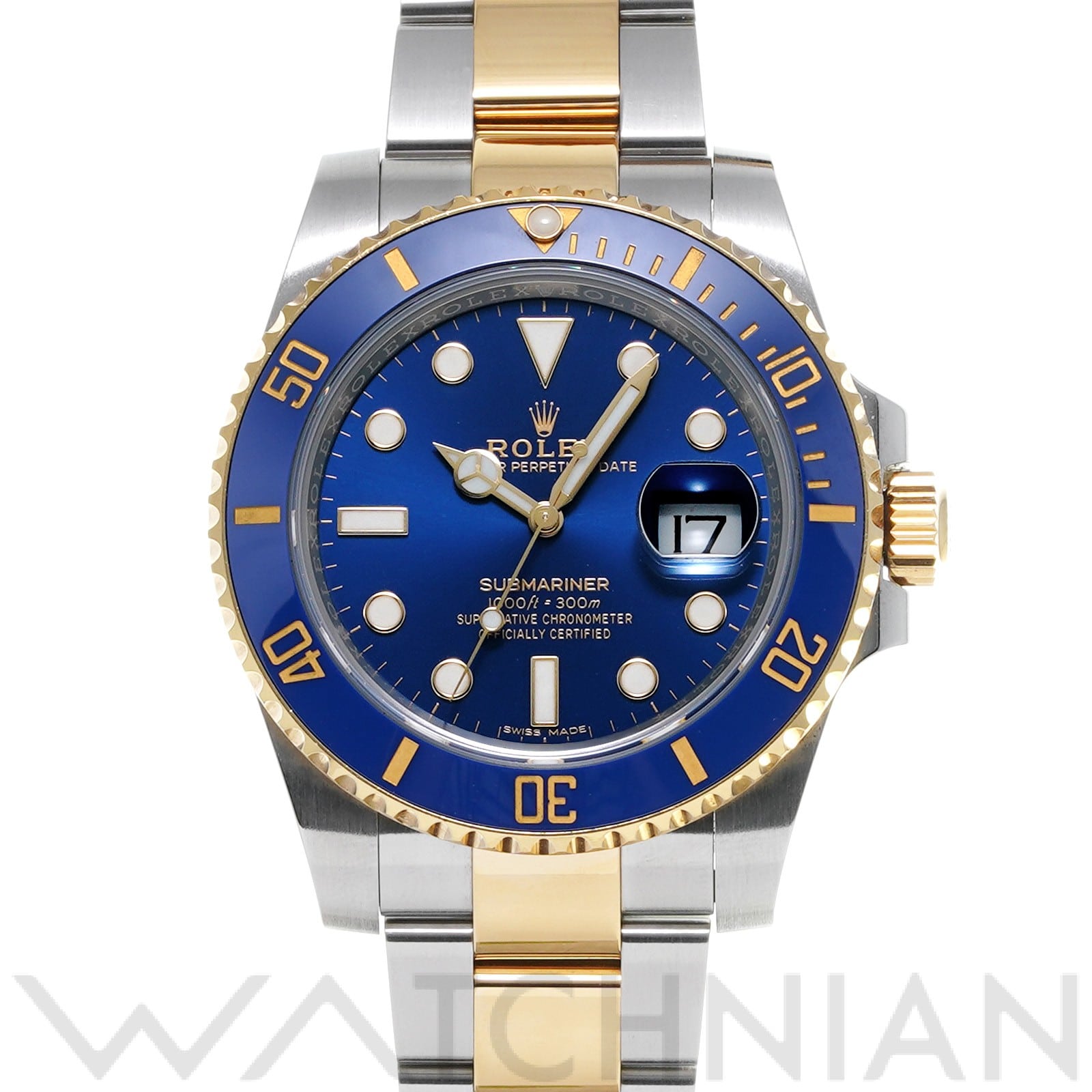 サブマリーナ デイト 116613LB ランダムシリアル ブルー ロレックス ROLEX メンズ 【中古】