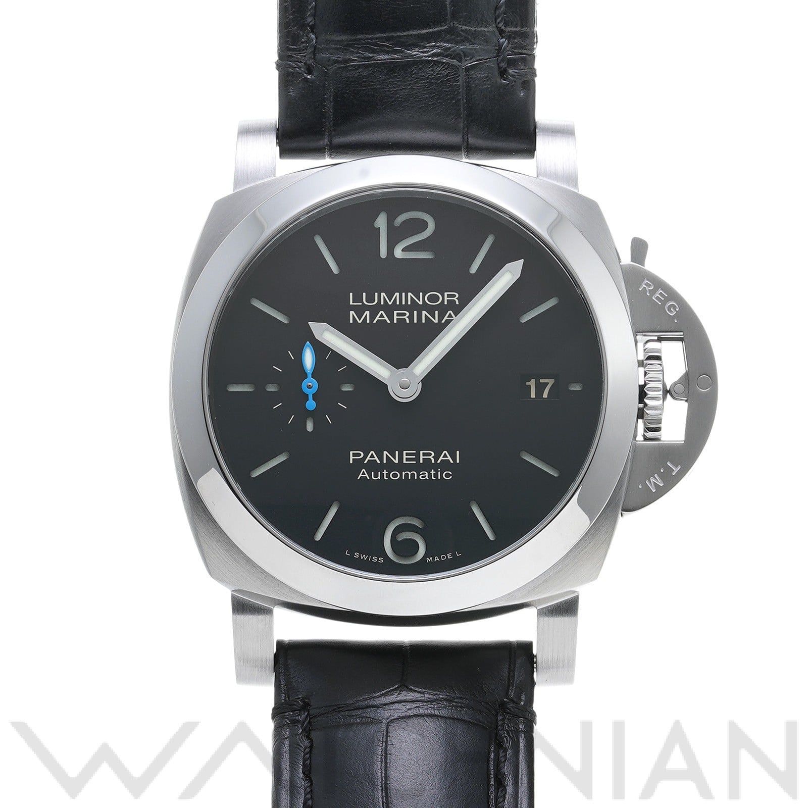 ルミノールマリーナ クアランタ PAM01272 X番(2021年頃製造) ブラック パネライ OFFICINE PANERAI メンズ 【中古】