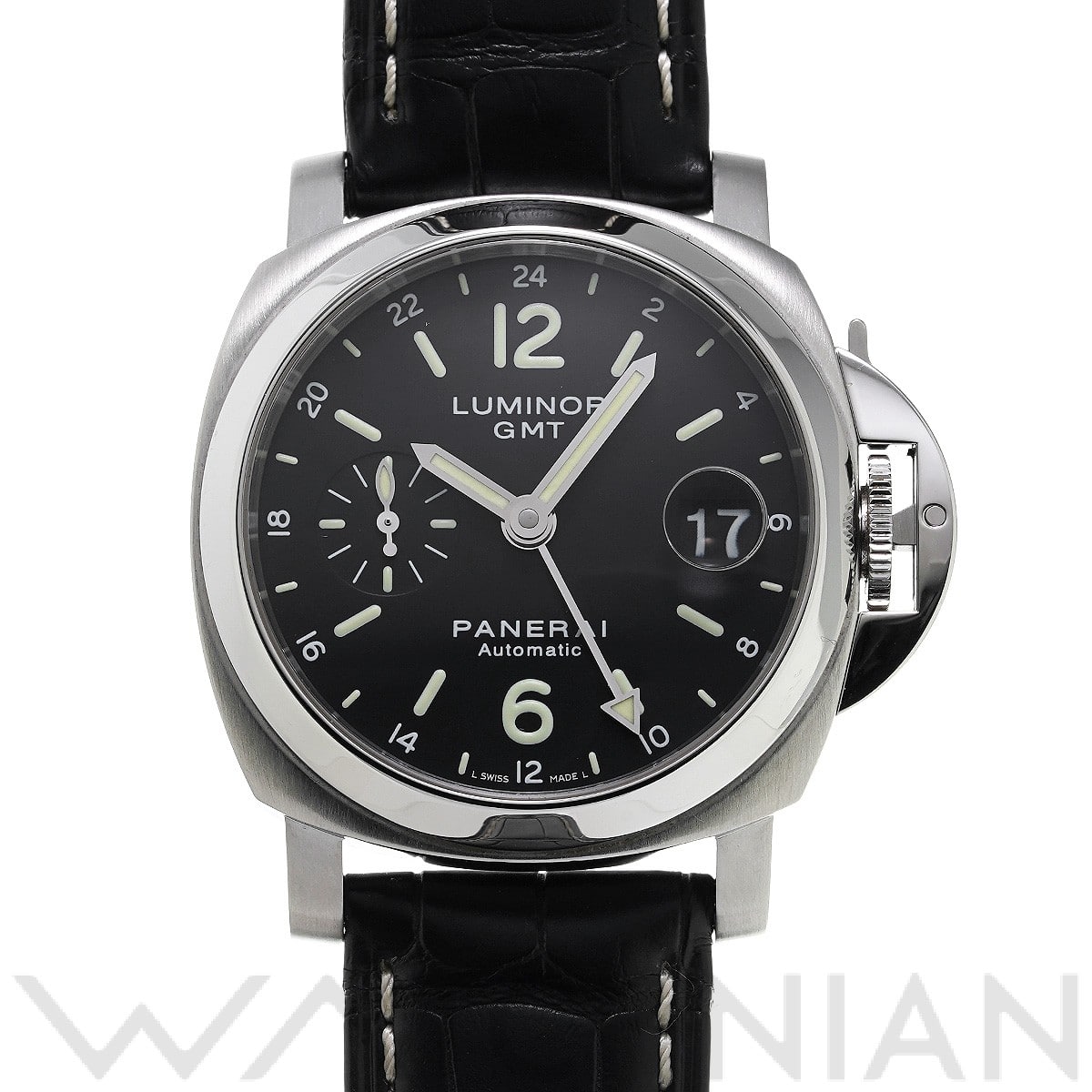 ルミノール GMT PAM00244 I番(2006年製造) ブラック パネライ PANERAI メンズ 【中古】