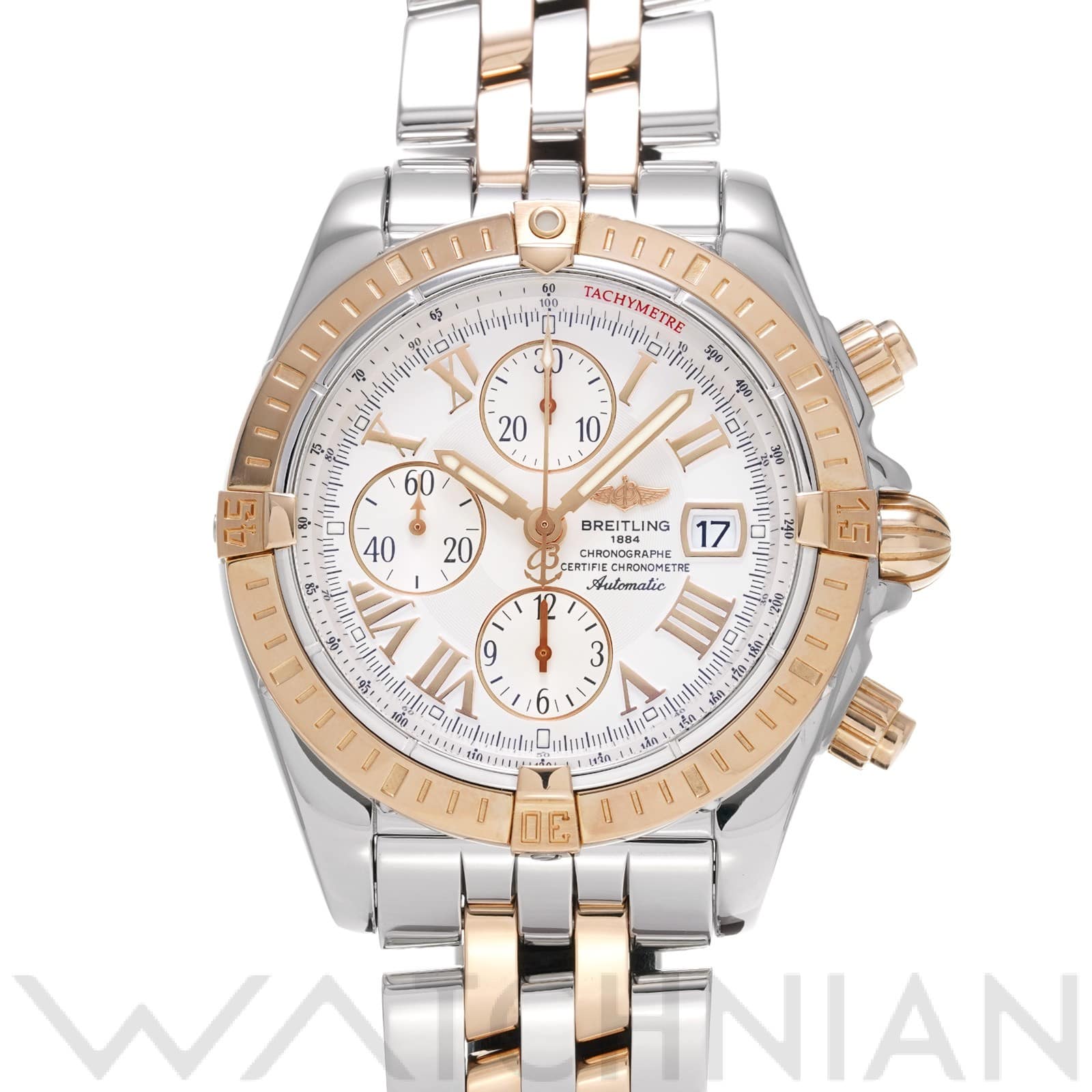 ブライトリング / BREITLING クロノマット エボリューション C156A19PAC ホワイト メンズ 時計 【中古】【wristwatch】