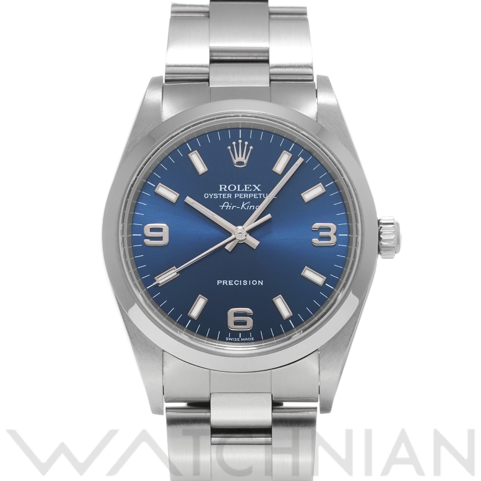 ロレックス エアキング 14000M ブルー メンズ 時計 【中古】【wristwatch】