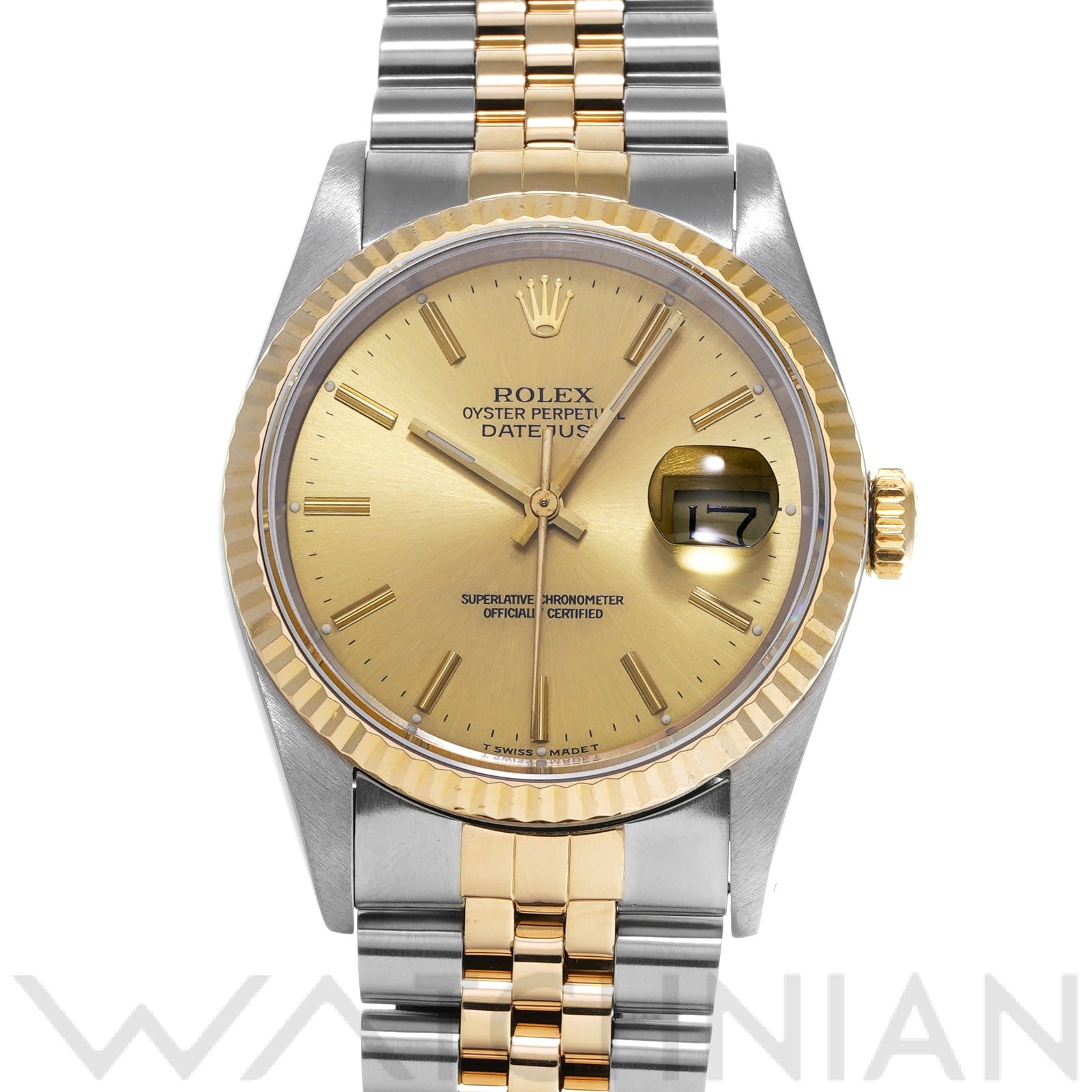 ロレックス デイトジャスト 36 16233 シャンパン メンズ 時計 【中古】【wristwatch】