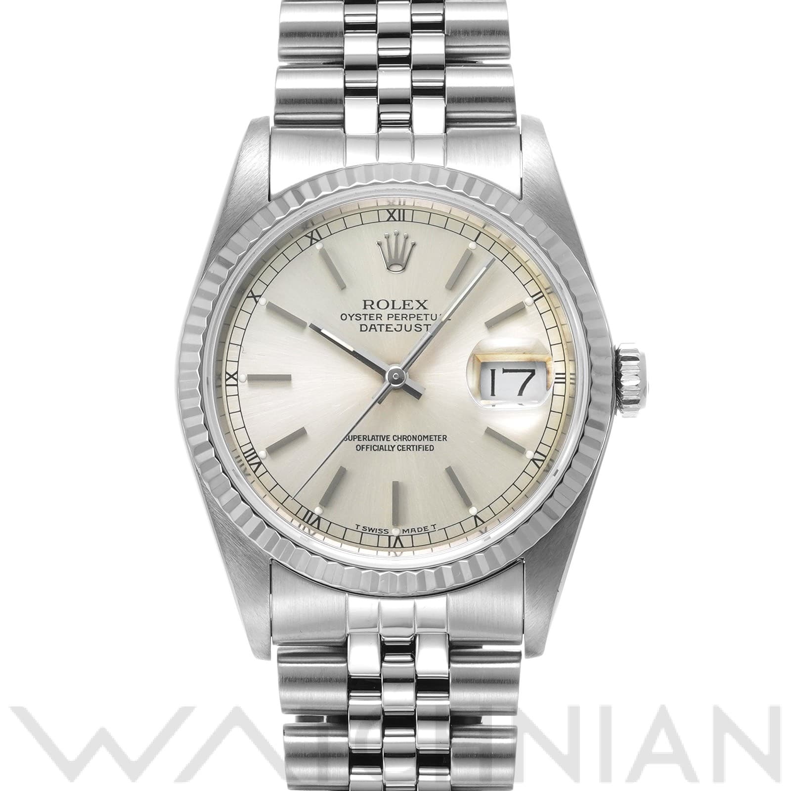 ロレックス デイトジャスト 36 16234 シルバー メンズ 時計 【中古】【wristwatch】