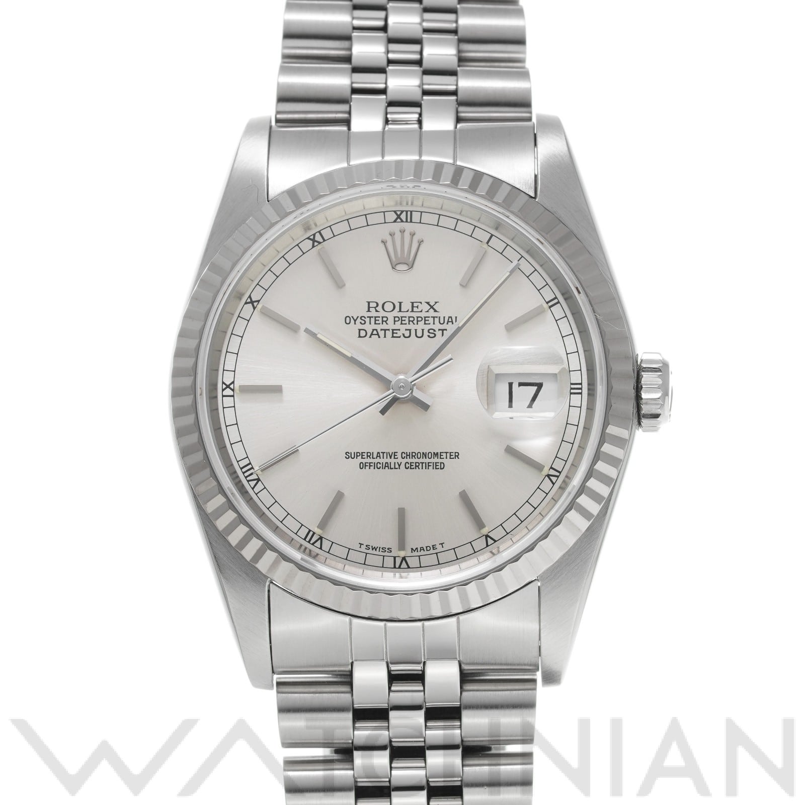 ロレックス デイトジャスト 16234 シルバー メンズ 時計 【中古】【wristwatch】