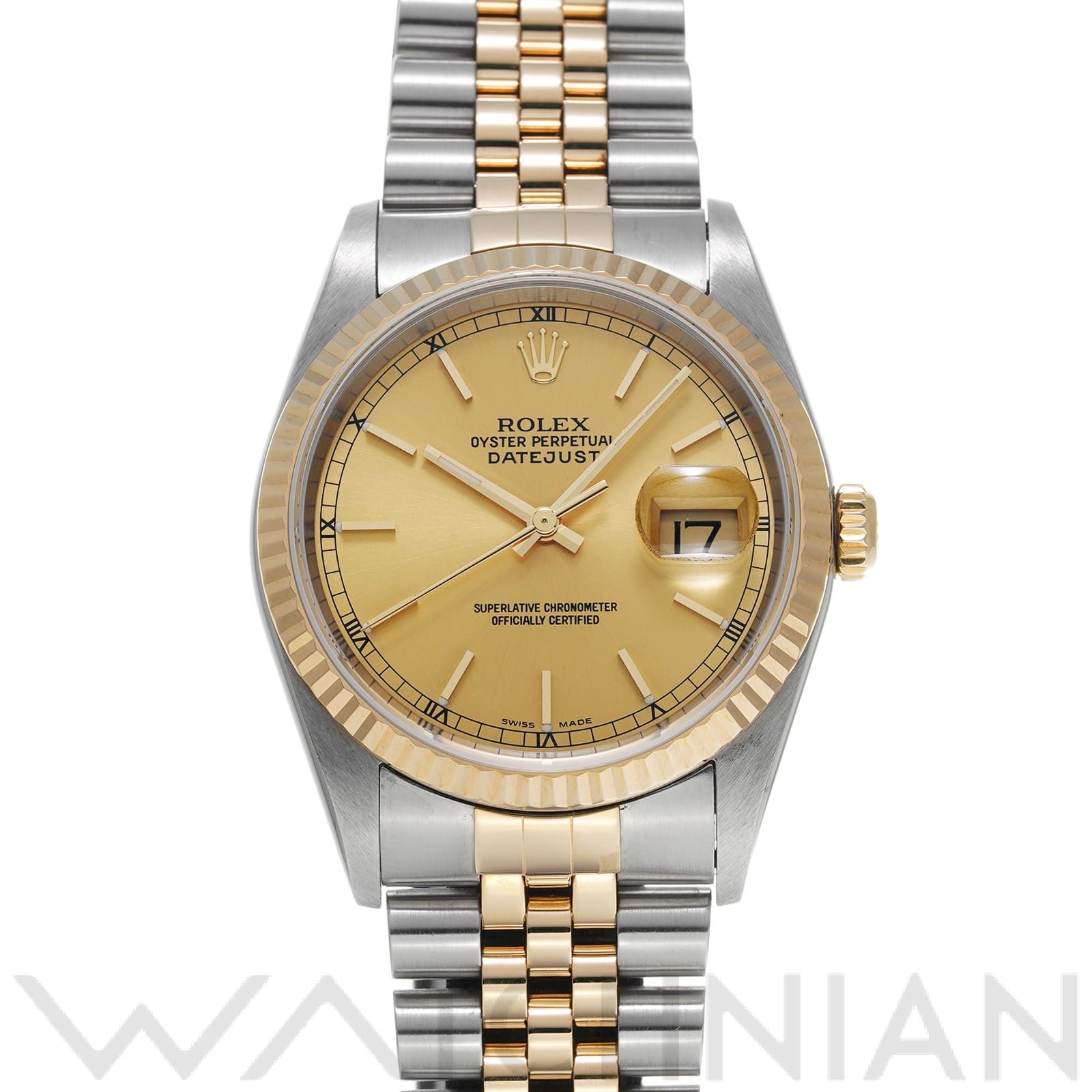 ロレックス デイトジャスト 16233 シャンパン メンズ 時計 【中古】【wristwatch】