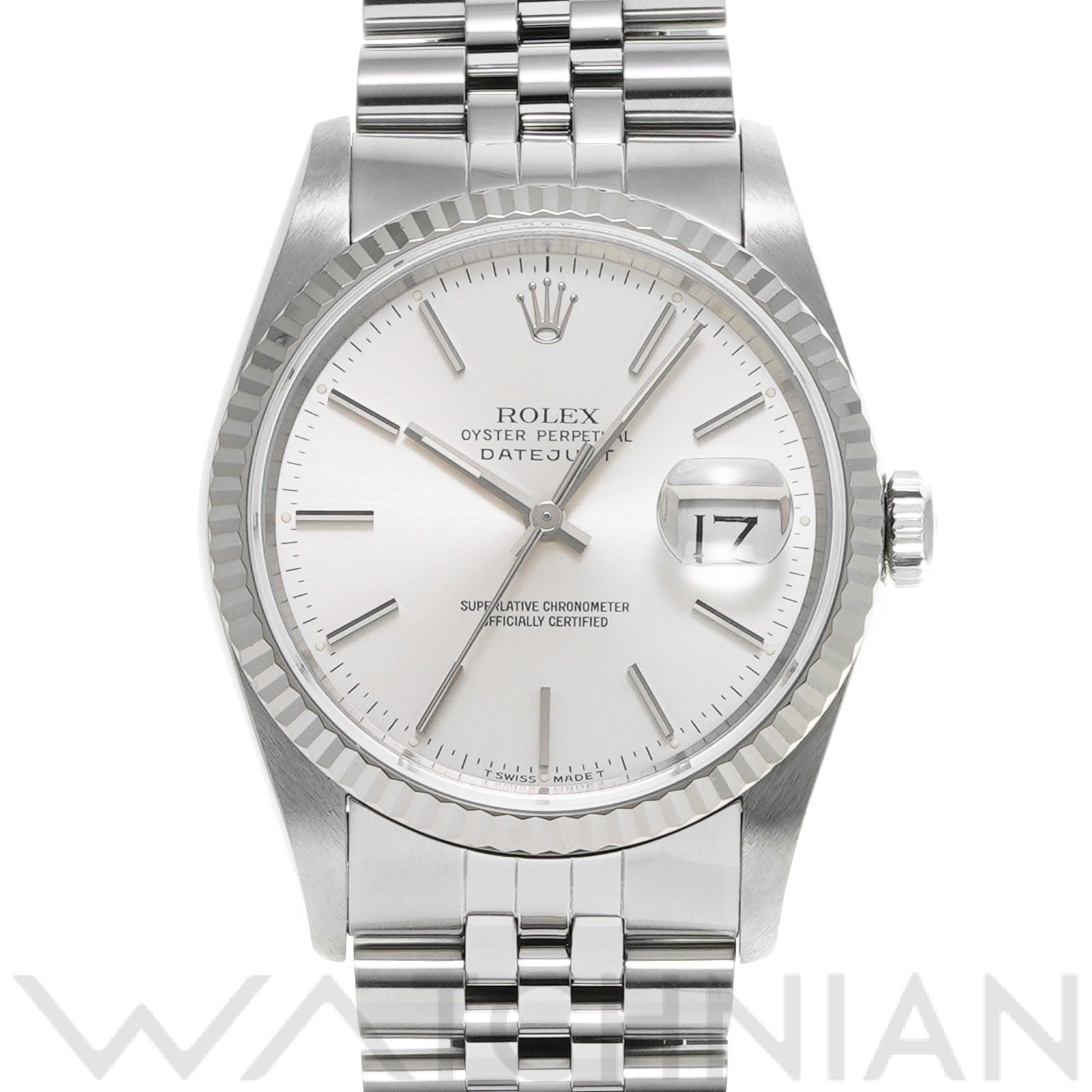 ロレックス デイトジャスト 36 16234 シルバー メンズ 時計 【中古】【wristwatch】