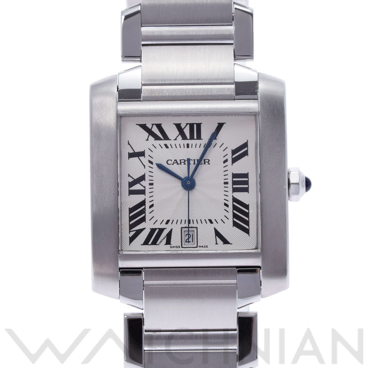 カルティエ / CARTIER タンク フランセーズ LM W51002Q3 シルバー メンズ 時計 【中古】【wristwatch】